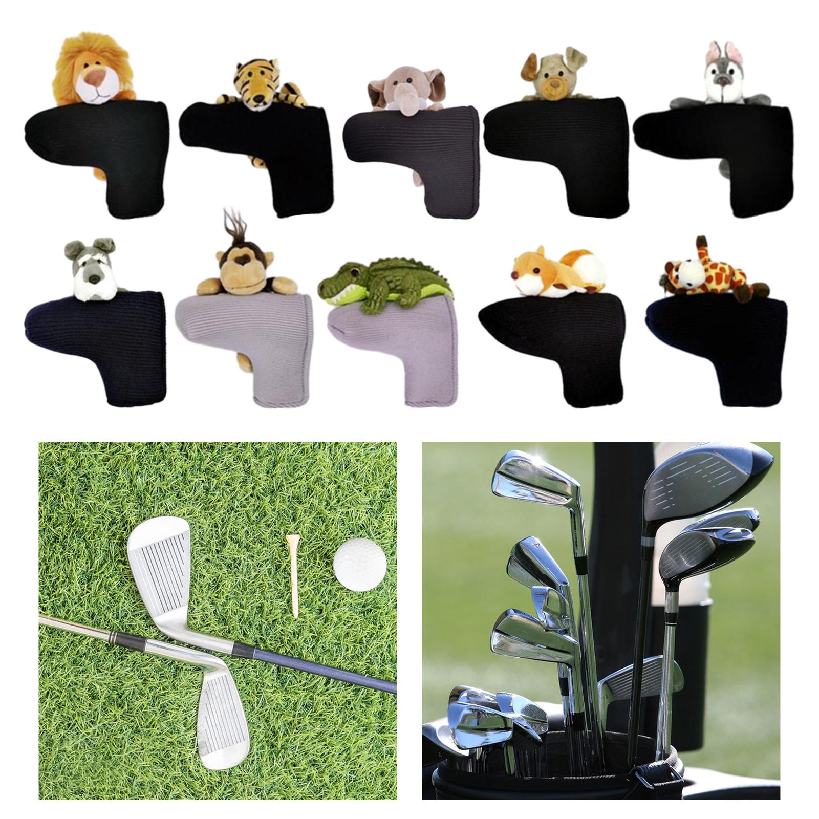 Knitted Golf Club Head Covers Golf Wood Head Cover for Adults Outdoor Sports lion