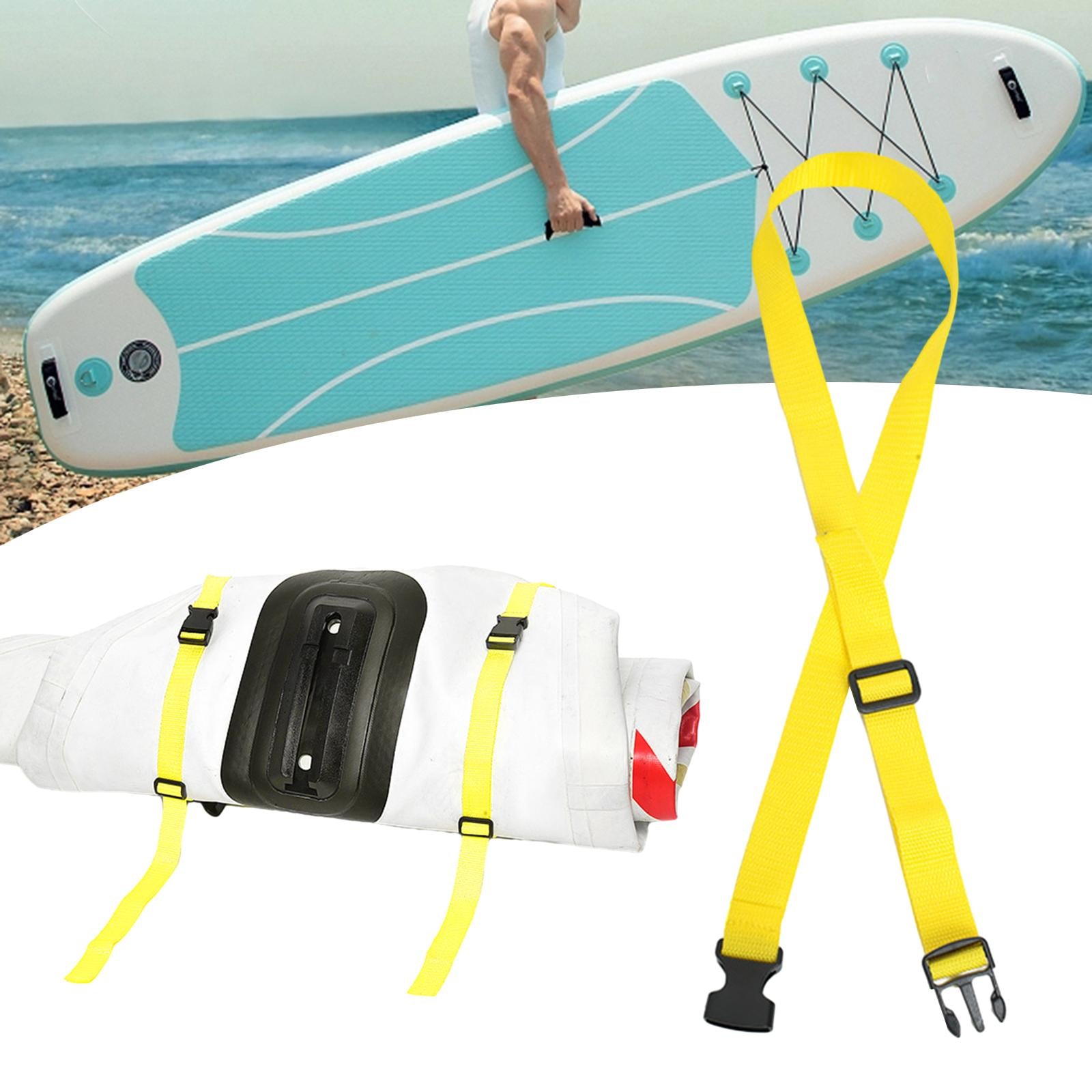 Surfboard Binding Rope Paddle Board Accessories for Long Time Carrying Kayak Yellow