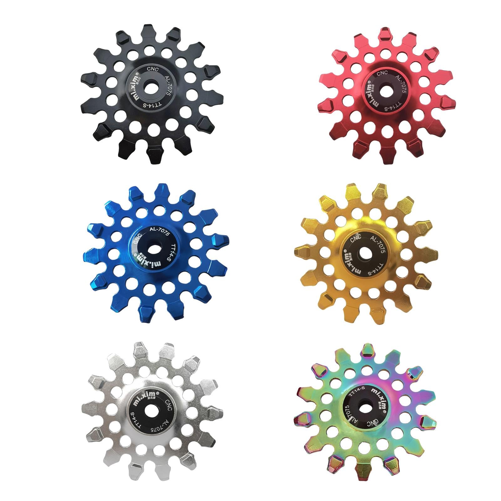 Bike Rear Derailleur Pulley Components Lightweight Easy Installation Bearing Black