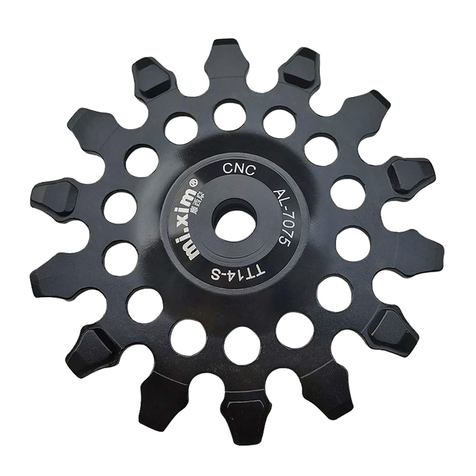 Bike Rear Derailleur Pulley Components Lightweight Easy Installation Bearing Black