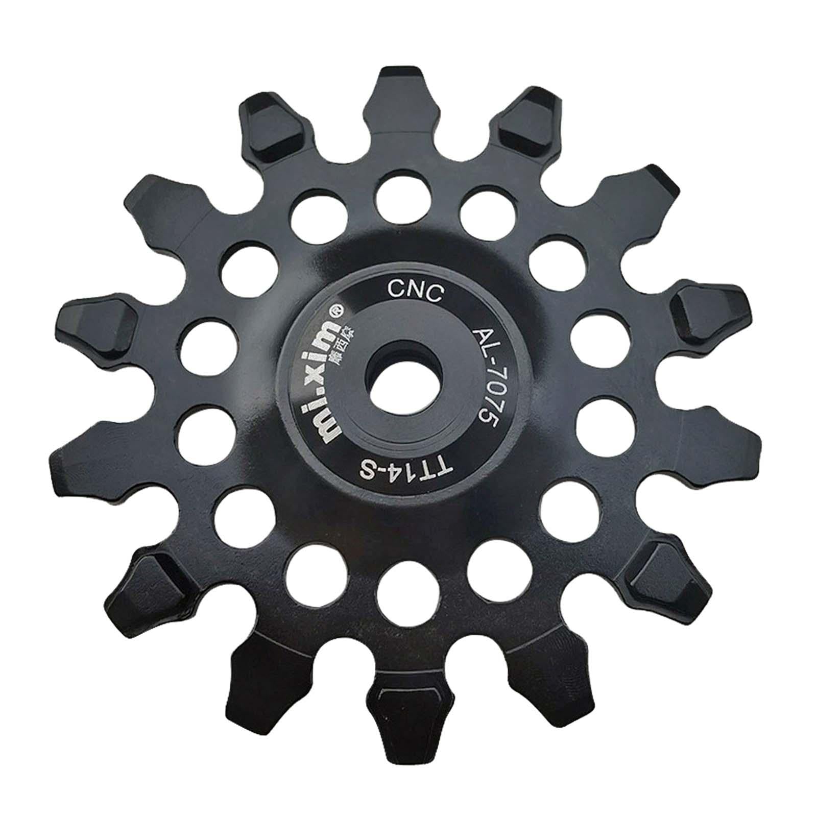 Bike Rear Derailleur Pulley Components Lightweight Easy Installation Bearing Black