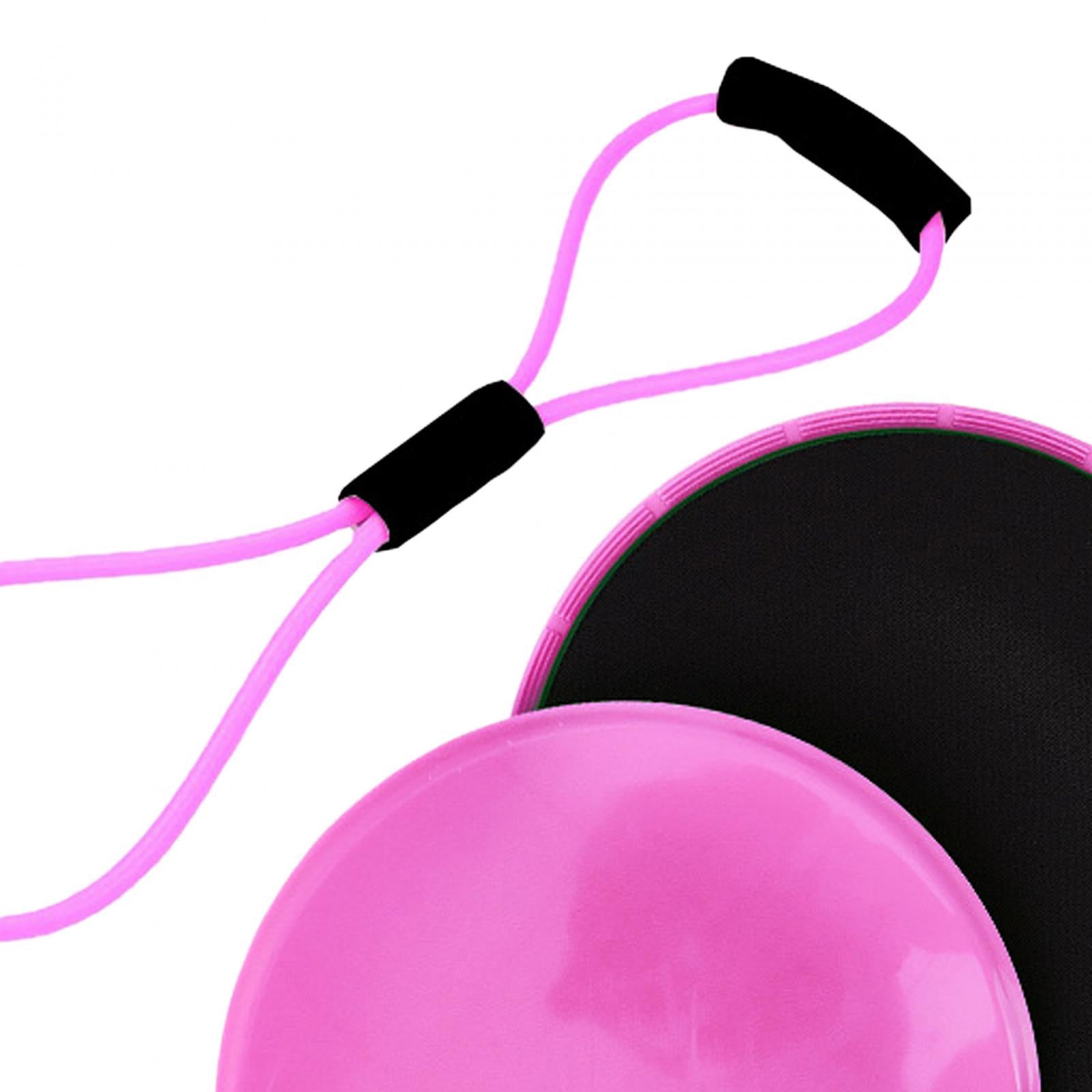 8 Shape Resistance Band and Core Sliders Durable Stretch Resistance Training Pink