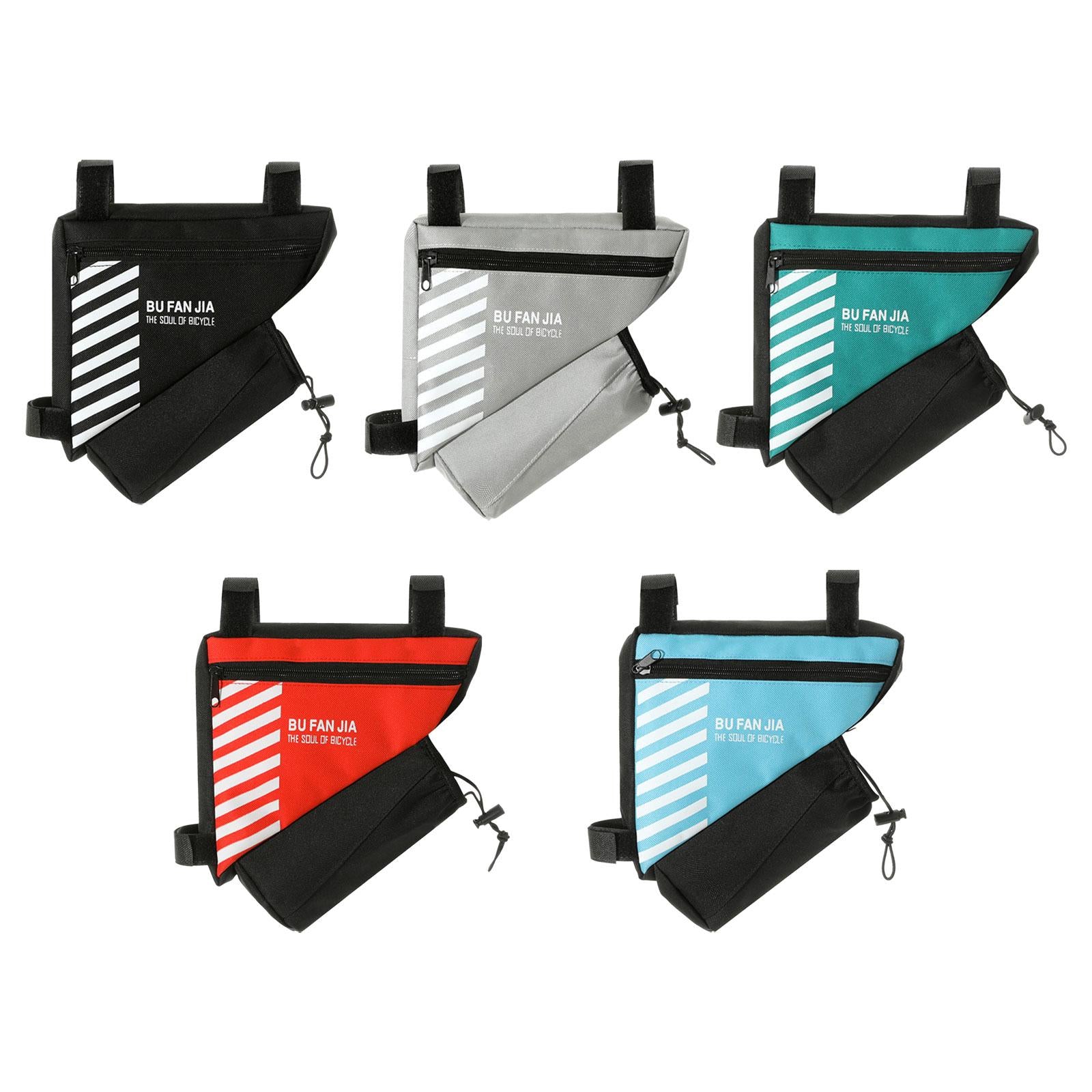 Bike Storage Bag Porable Bicycle Frame Bag for Men Women Mountain Road Bikes Red