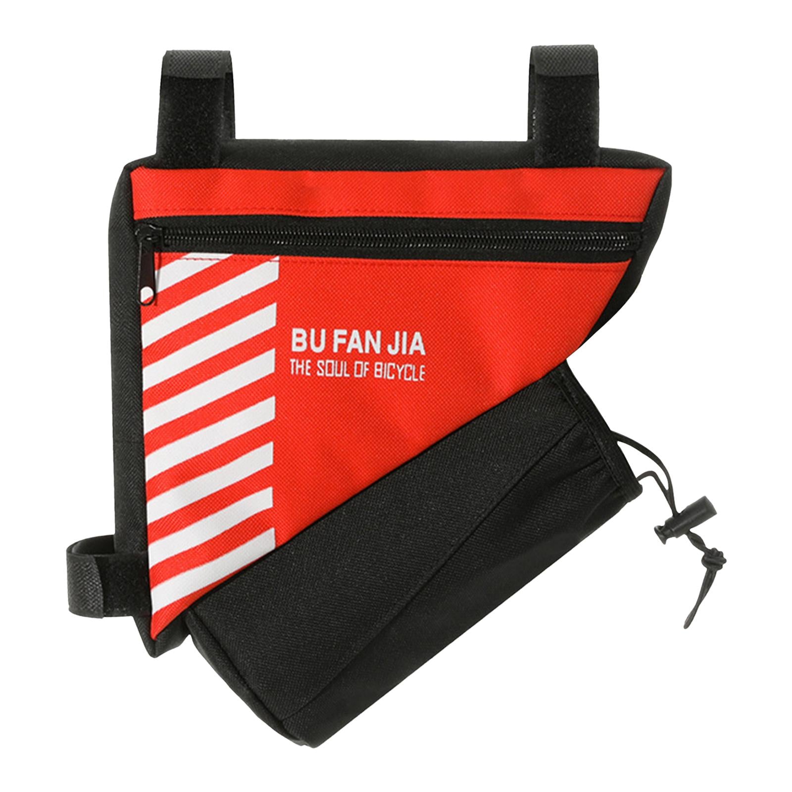 Bike Storage Bag Porable Bicycle Frame Bag for Men Women Mountain Road Bikes Red