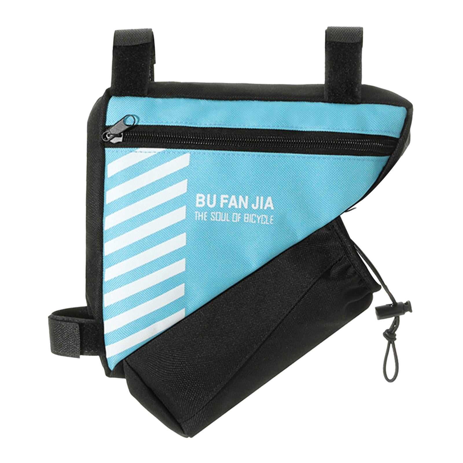 Bike Storage Bag Porable Bicycle Frame Bag for Men Women Mountain Road Bikes Blue