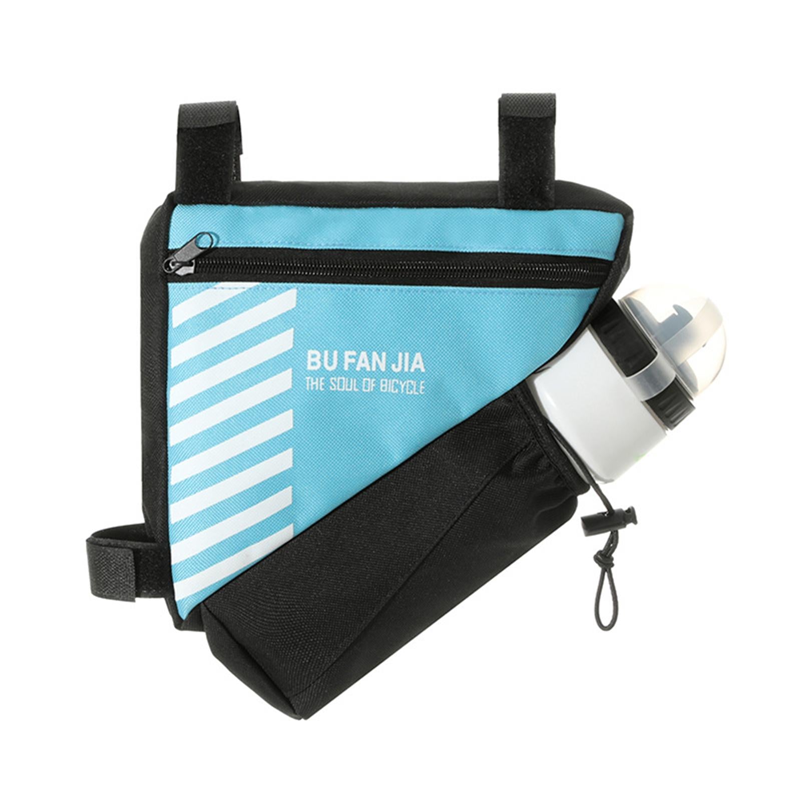 Bike Storage Bag Porable Bicycle Frame Bag for Men Women Mountain Road Bikes Blue