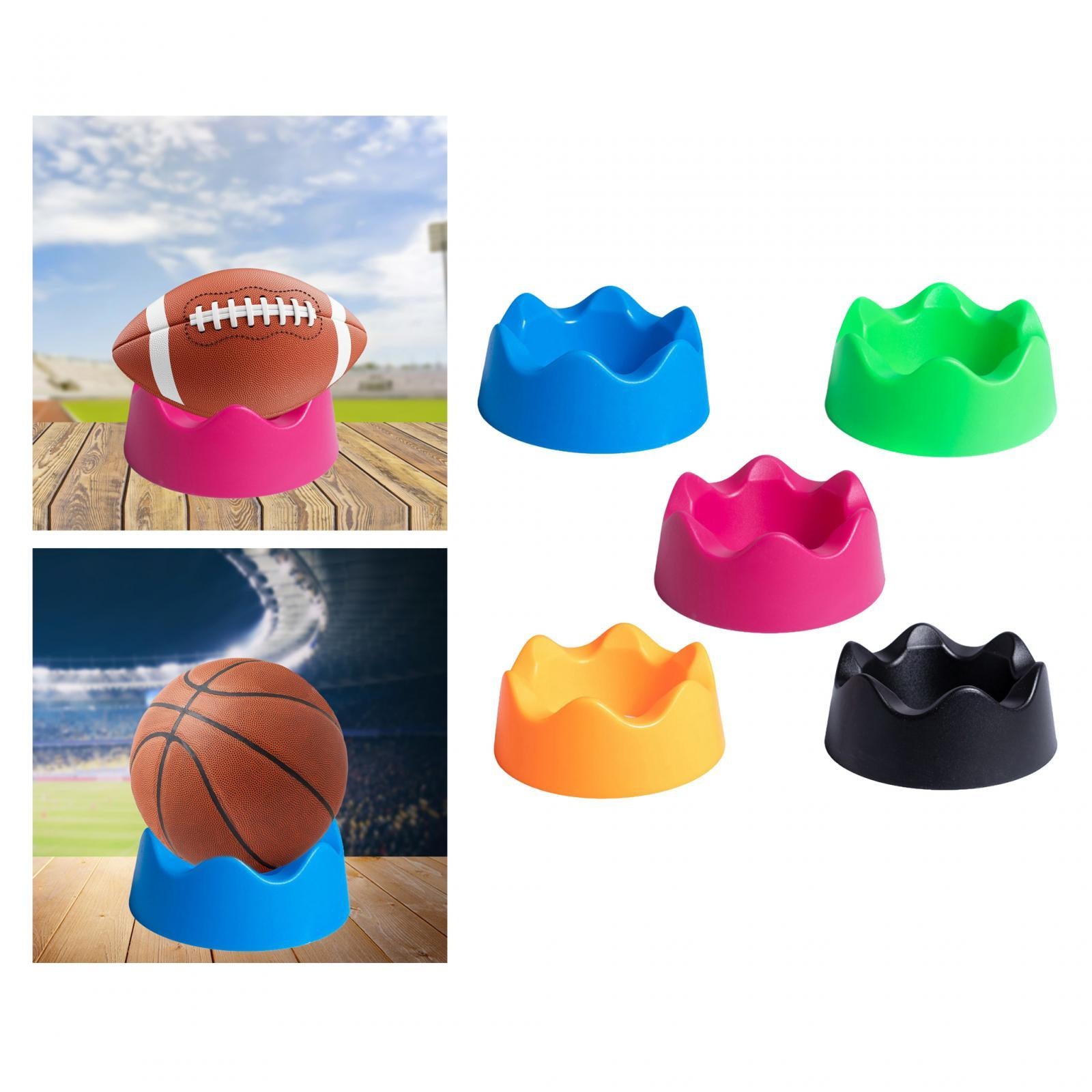 Ball Stand Stable Durable Soccer Sports Accessories Basketball Display Stand Blue