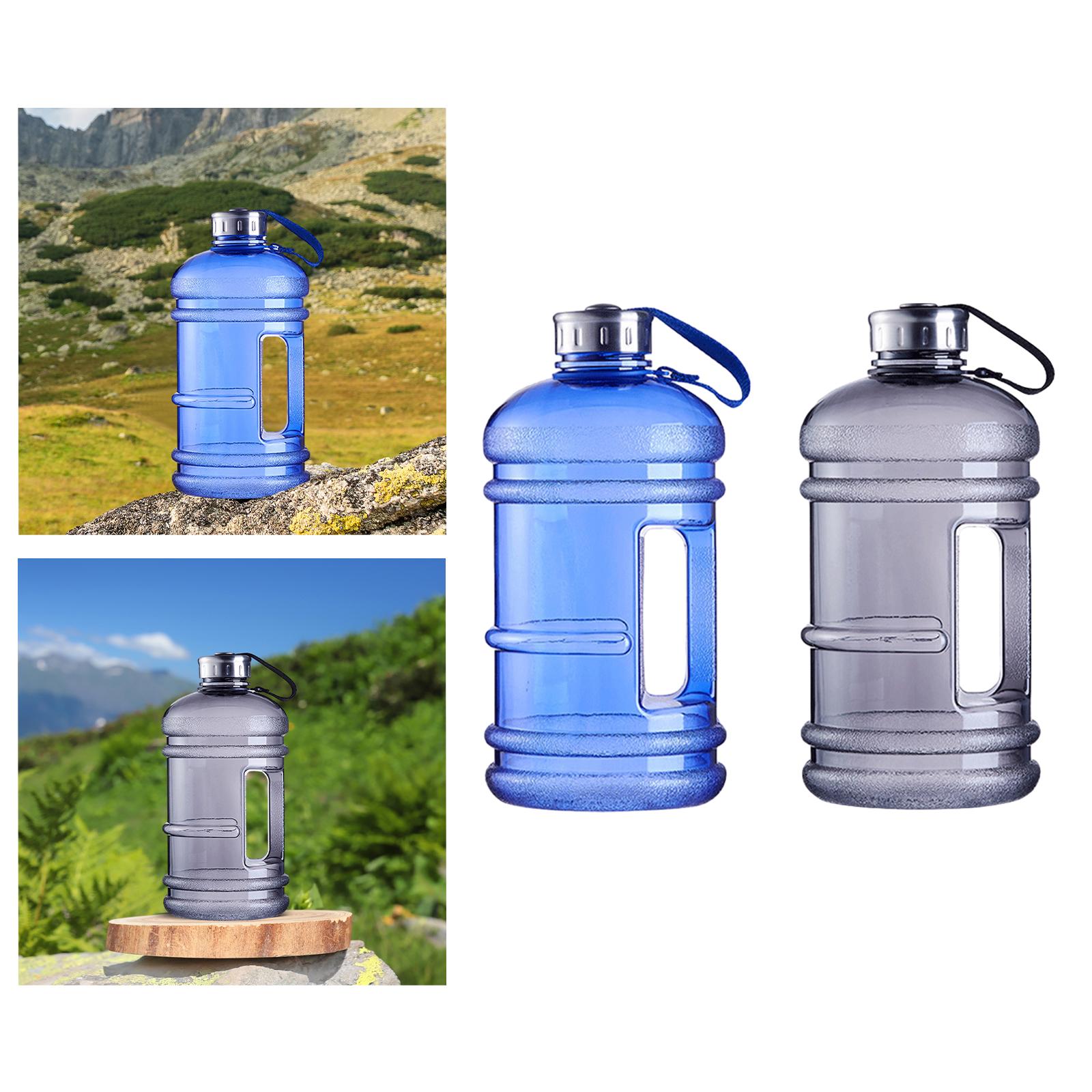 Sports Water Bottle 2200ml Large Capacity for Outdoor Sports Gym Backpacking Blue