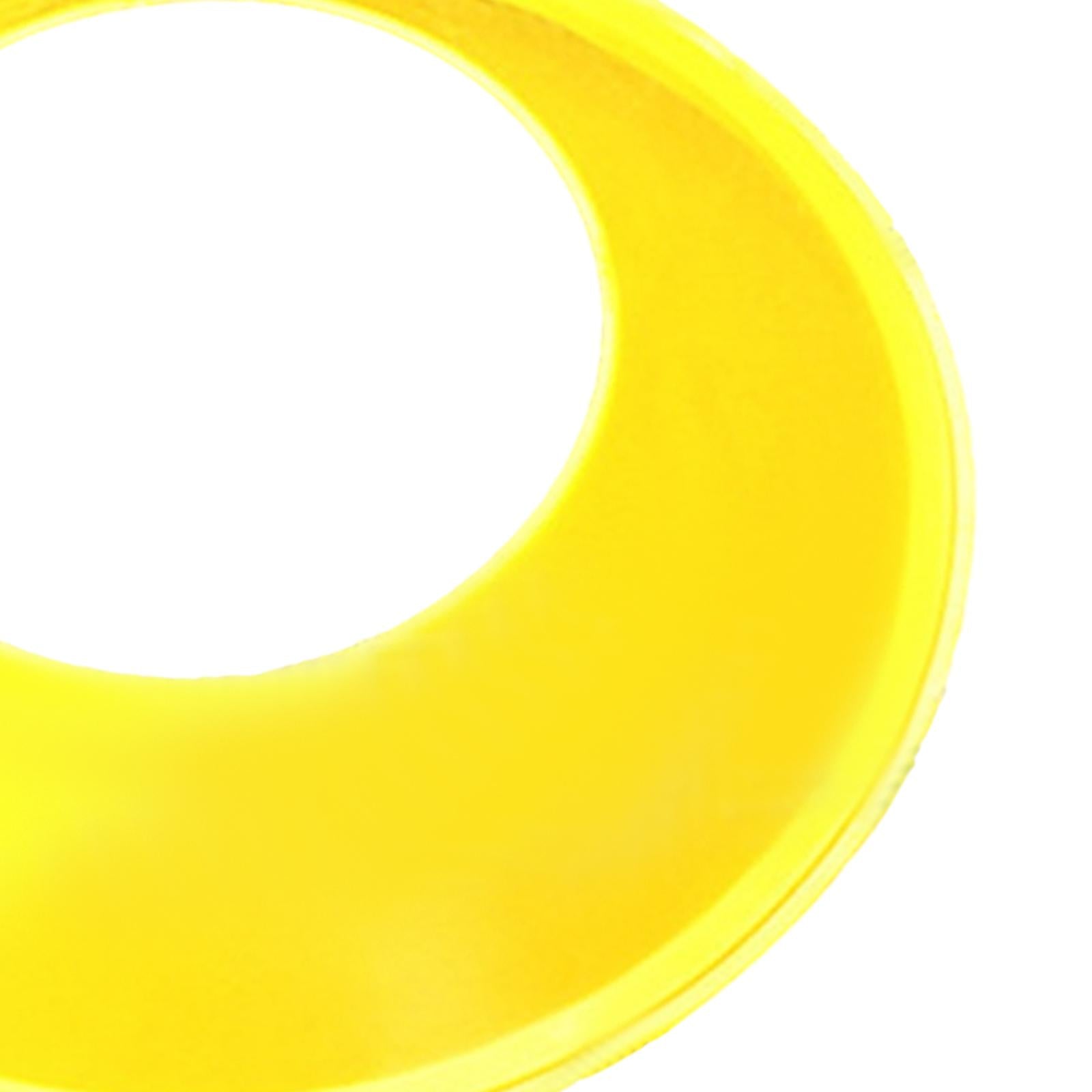 10 Pieces Ball Stand Soccer Durable Football Holder Diameter 8inch Show Rack Yellow