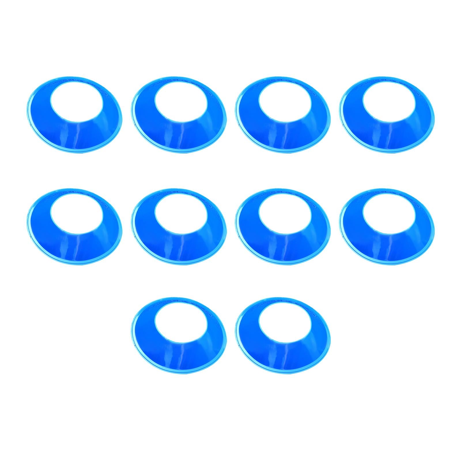 10 Pieces Ball Stand Soccer Durable Football Holder Diameter 8inch Show Rack Blue