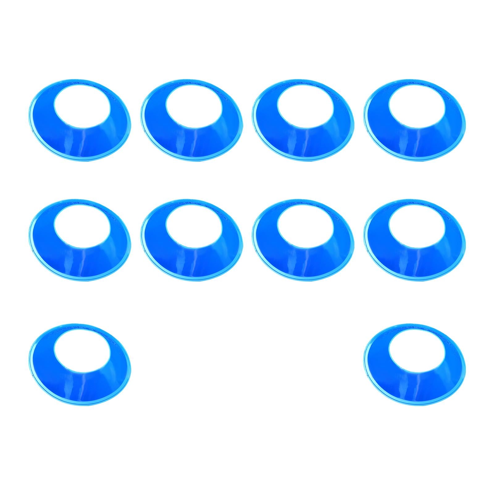10 Pieces Ball Stand Soccer Durable Football Holder Diameter 8inch Show Rack Blue