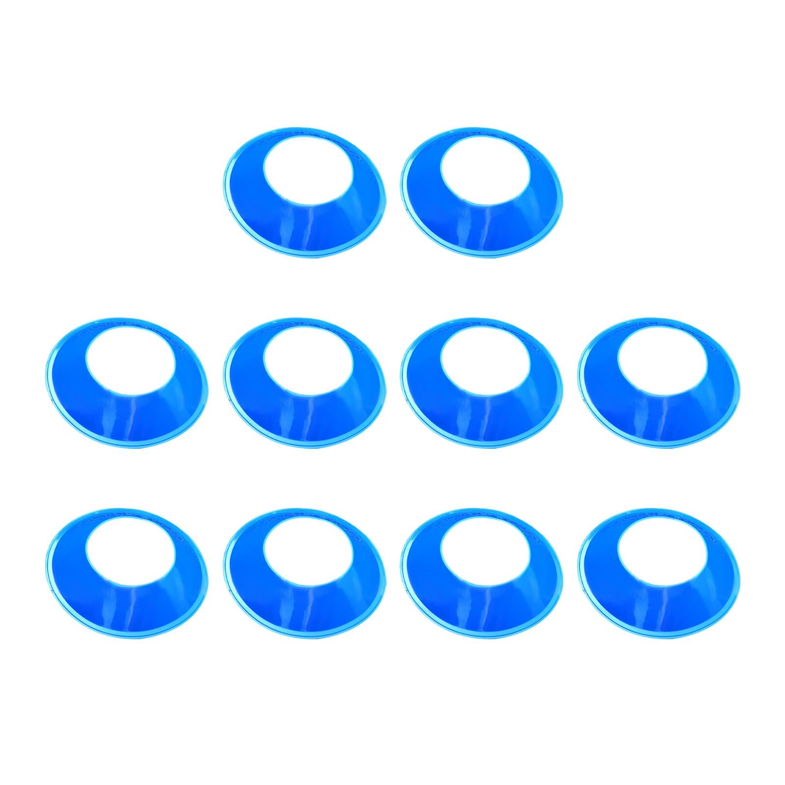 10 Pieces Ball Stand Soccer Durable Football Holder Diameter 8inch Show Rack Blue