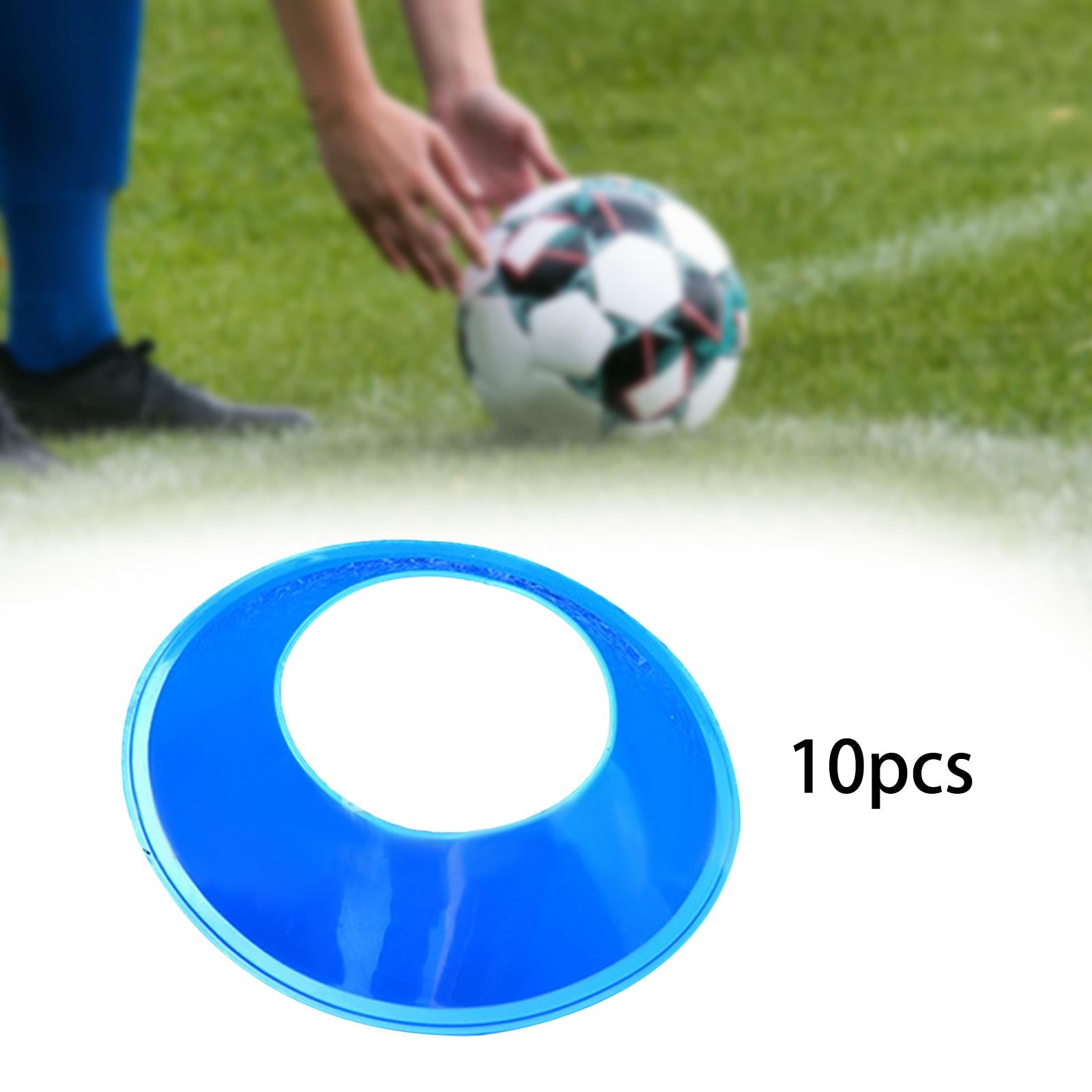 10 Pieces Ball Stand Soccer Durable Football Holder Diameter 8inch Show Rack Blue