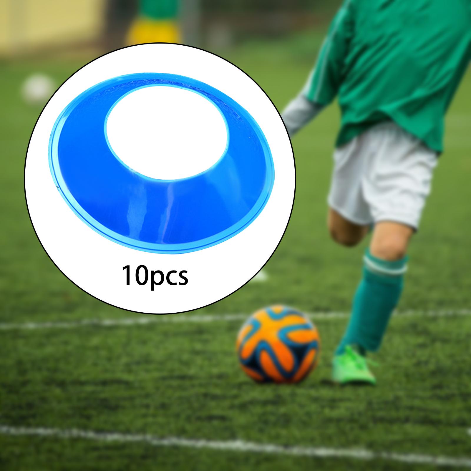 10 Pieces Ball Stand Soccer Durable Football Holder Diameter 8inch Show Rack Blue