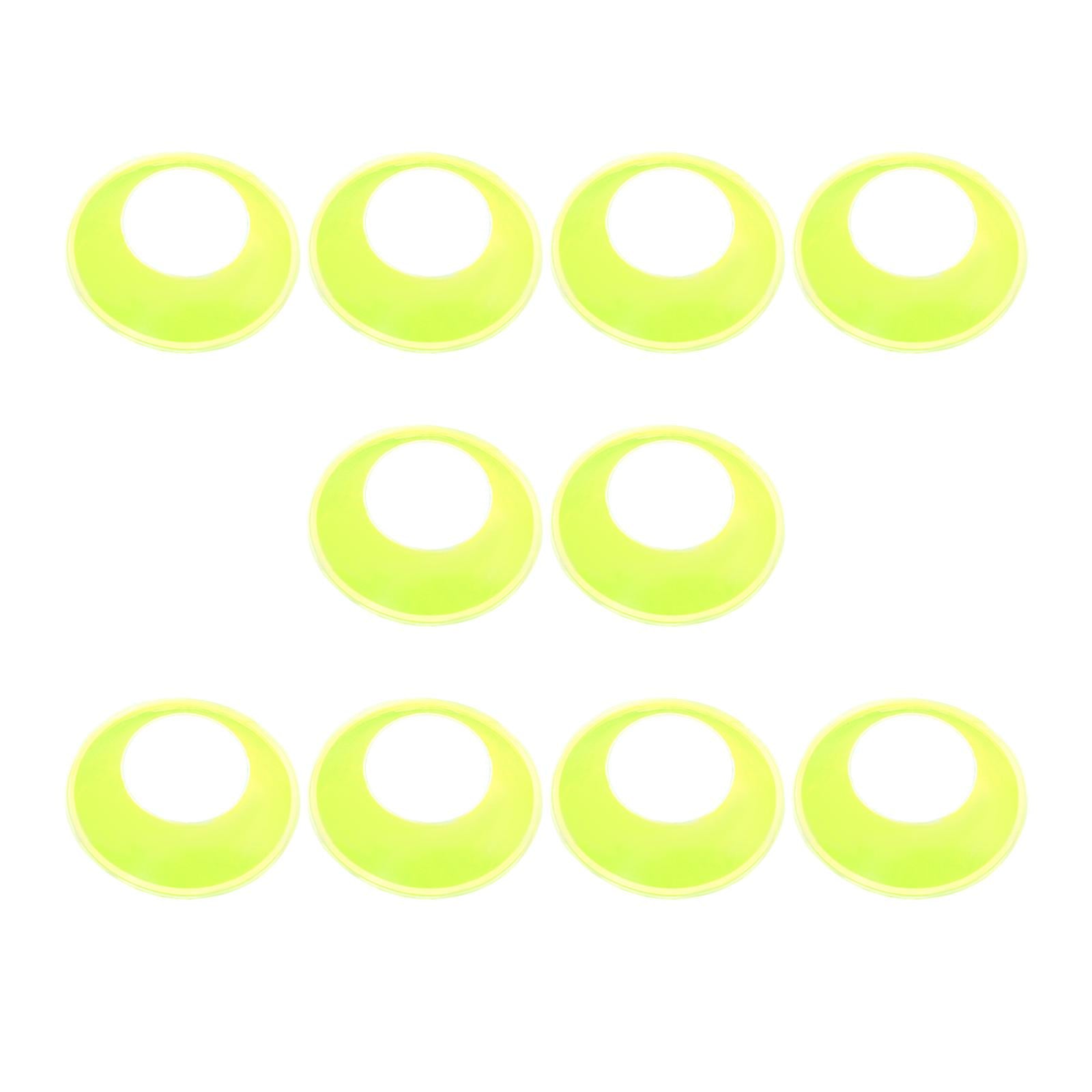 10 Pieces Ball Stand Soccer Durable Football Holder Diameter 8inch Show Rack Green