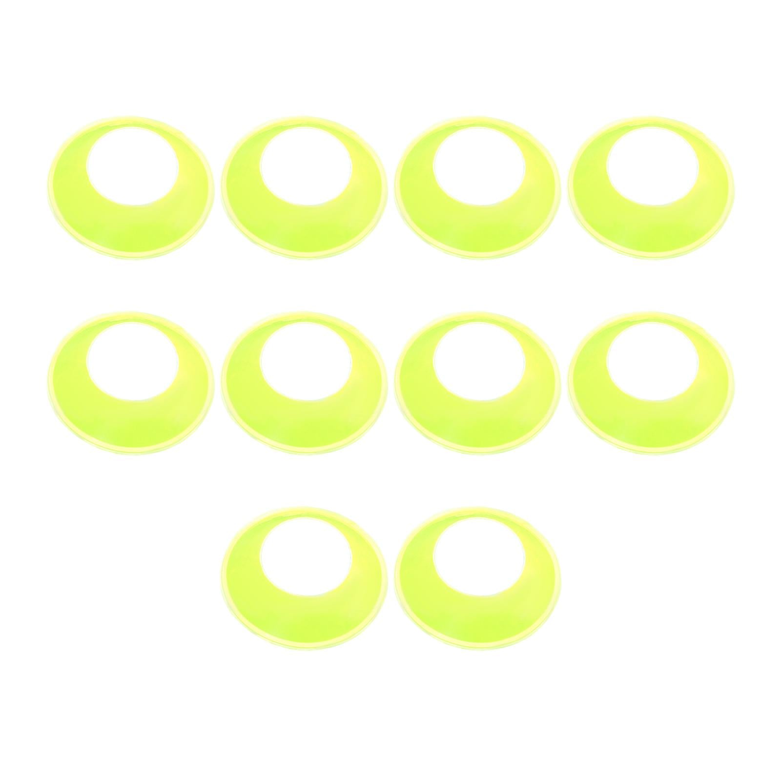 10 Pieces Ball Stand Soccer Durable Football Holder Diameter 8inch Show Rack Green