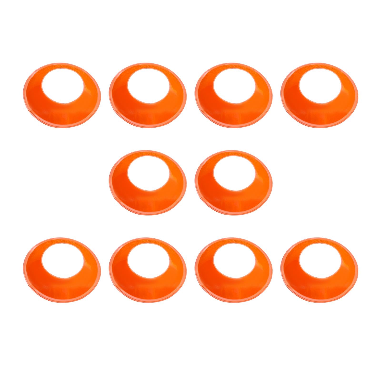 10 Pieces Ball Stand Soccer Durable Football Holder Diameter 8inch Show Rack Orange