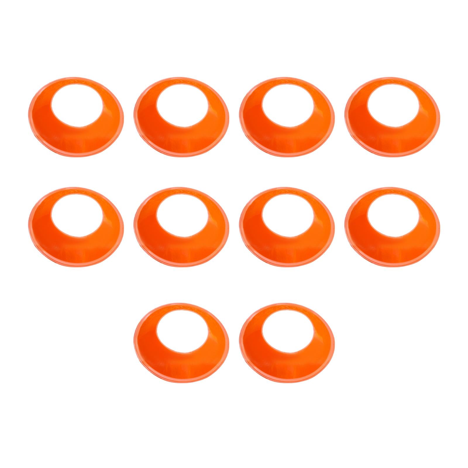 10 Pieces Ball Stand Soccer Durable Football Holder Diameter 8inch Show Rack Orange
