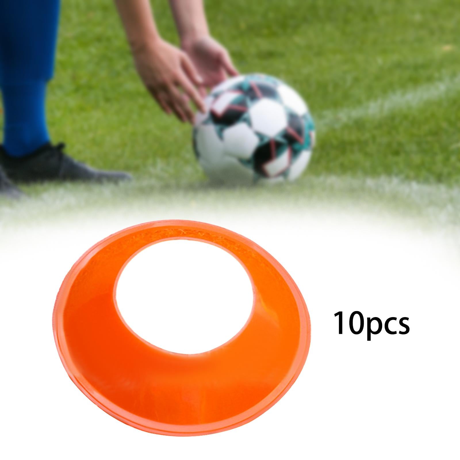 10 Pieces Ball Stand Soccer Durable Football Holder Diameter 8inch Show Rack Orange
