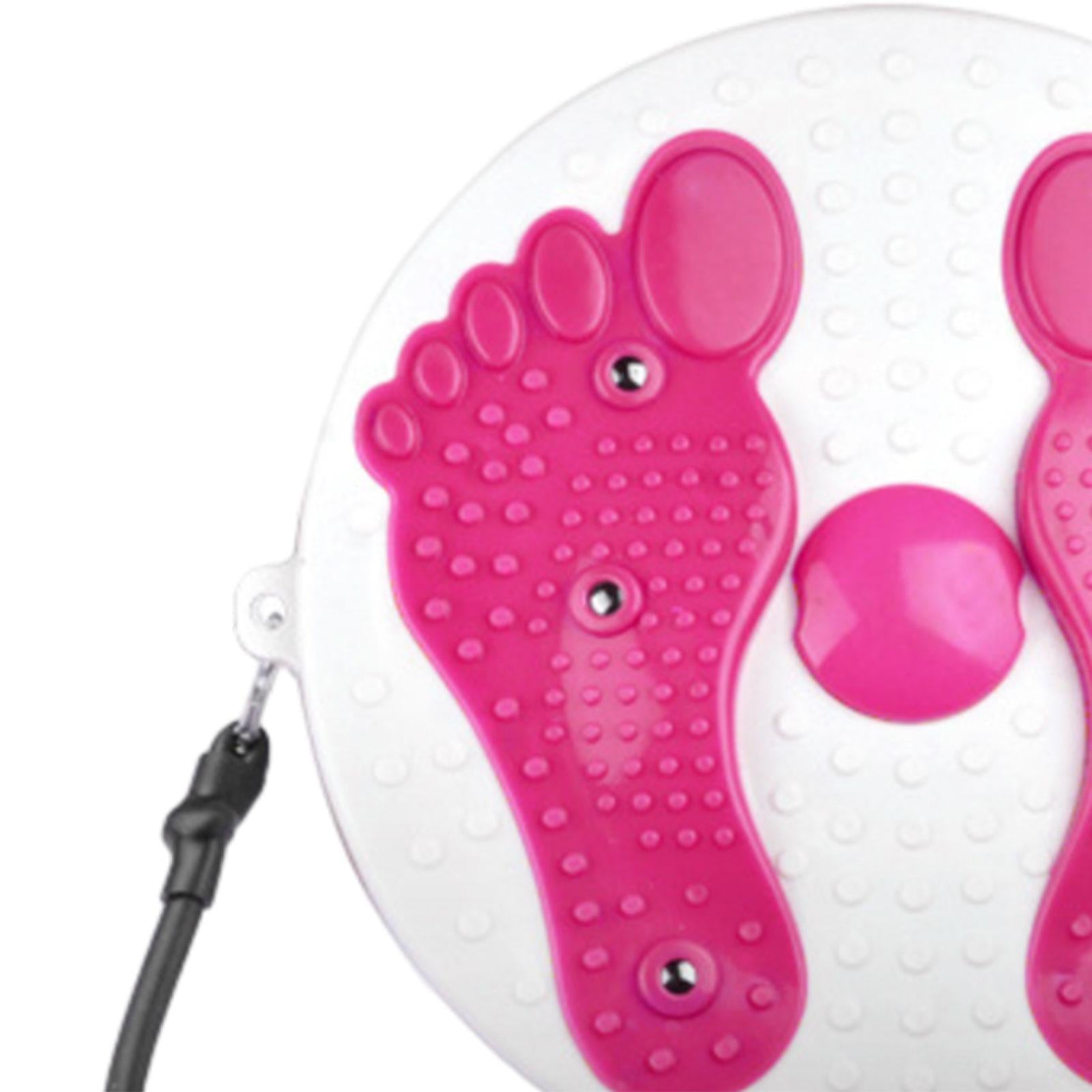 Waist Twisting Disc Board Home Gym Use Fitness Workout Core Ab Twister Board Pink with Rope