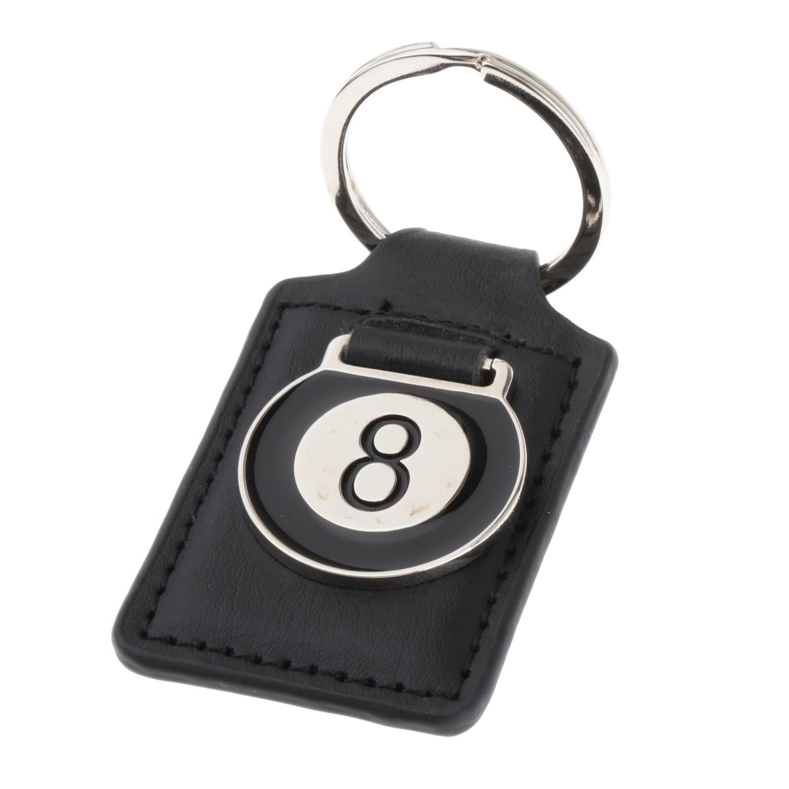 3xBilliard Pool Keychain Table Ball Key Ring for Universal Women Men Funny Gifts