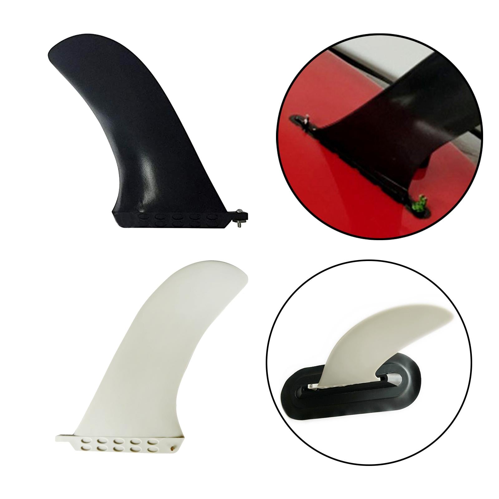 Surfboard Fins Soft Top Single Center Fins Surfing Detachable Surf Fin Black