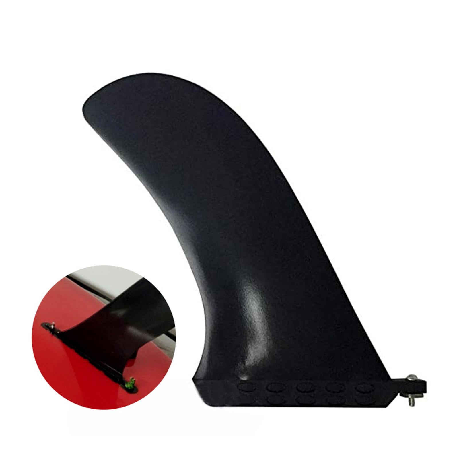 Surfboard Fins Soft Top Single Center Fins Surfing Detachable Surf Fin Black