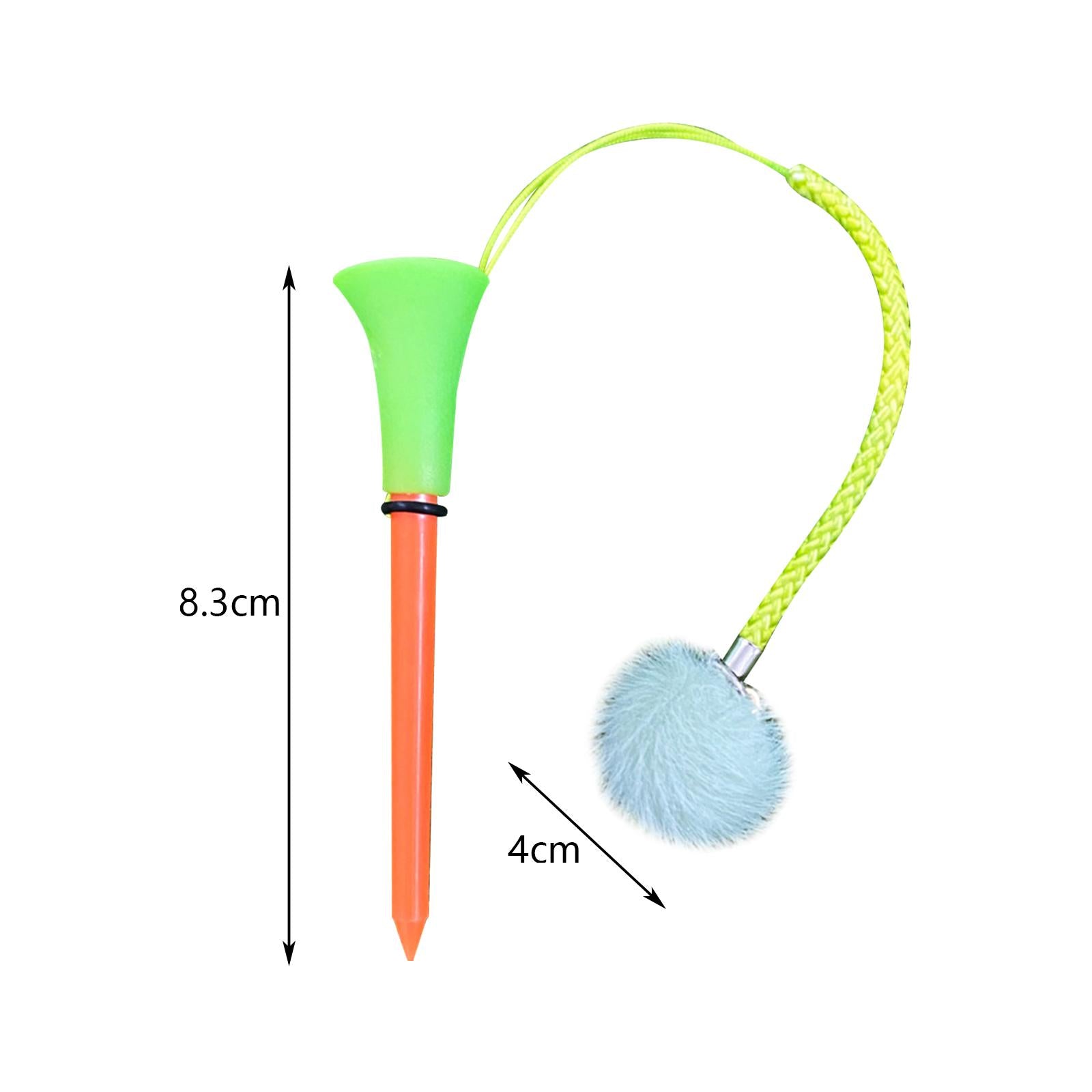 2xGolf Tee with Rope Prevent Loss Golf Ball Nail Holder Stronger Golf Ball Tee
