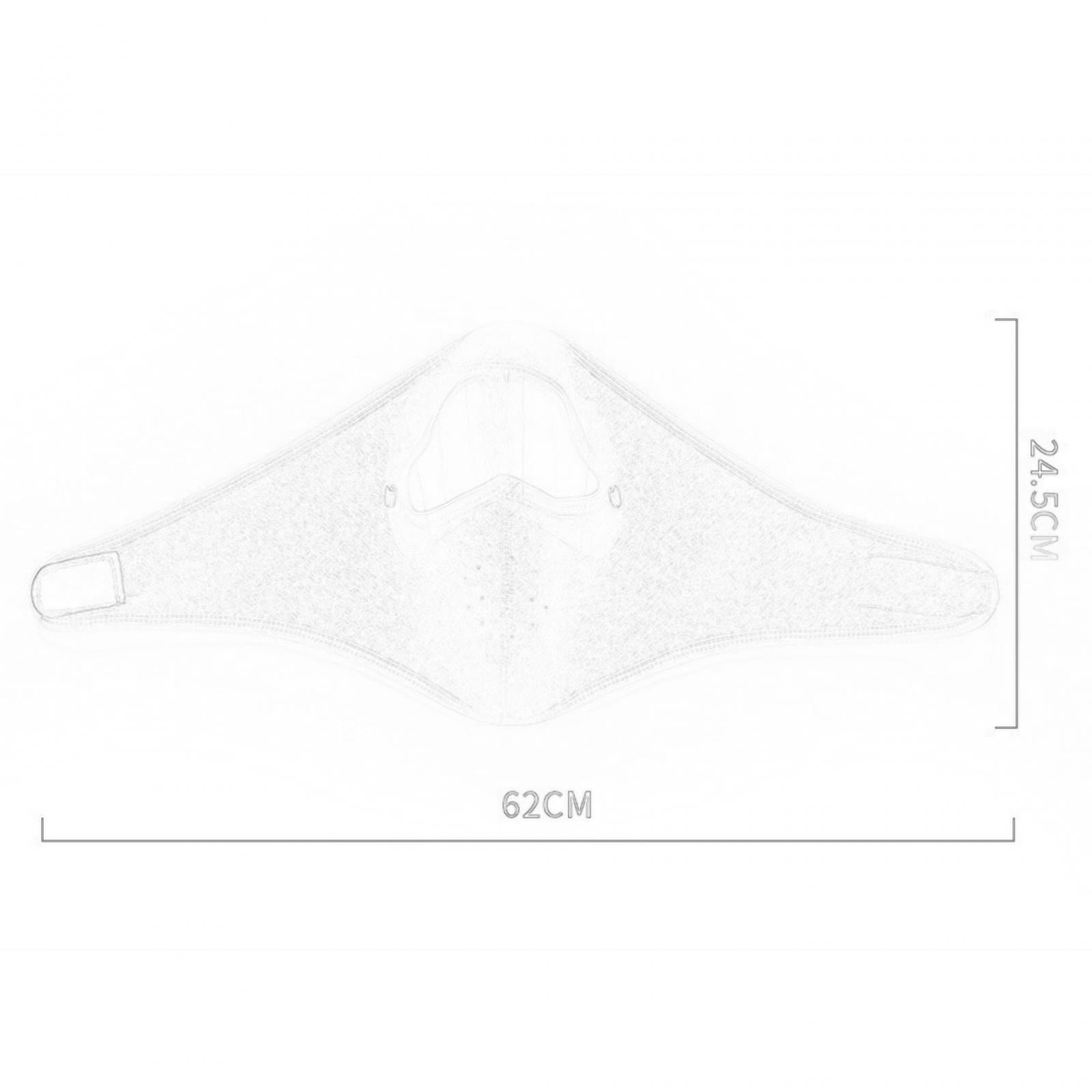 Winter Mask Fleece Breathable Coldproof Face Mask for Skiing Outdoor Cycling Dark Gray