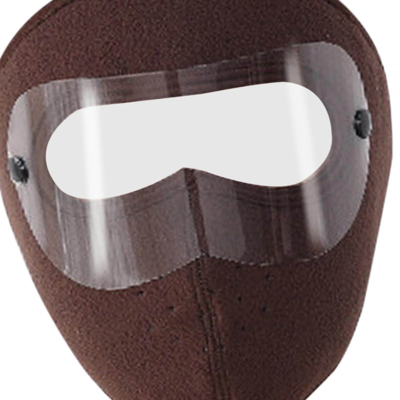 Winter Mask Fleece Breathable Coldproof Face Mask for Skiing Outdoor Cycling Coffee