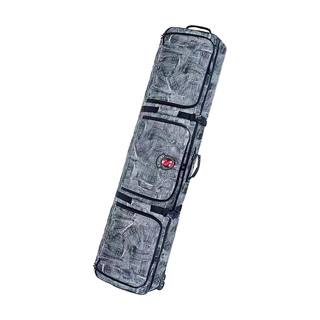 Snowboard Bag with Wheels Backpack Men Women Skis Accessories Padded Skiing Bag 146cmx32cmx18cm