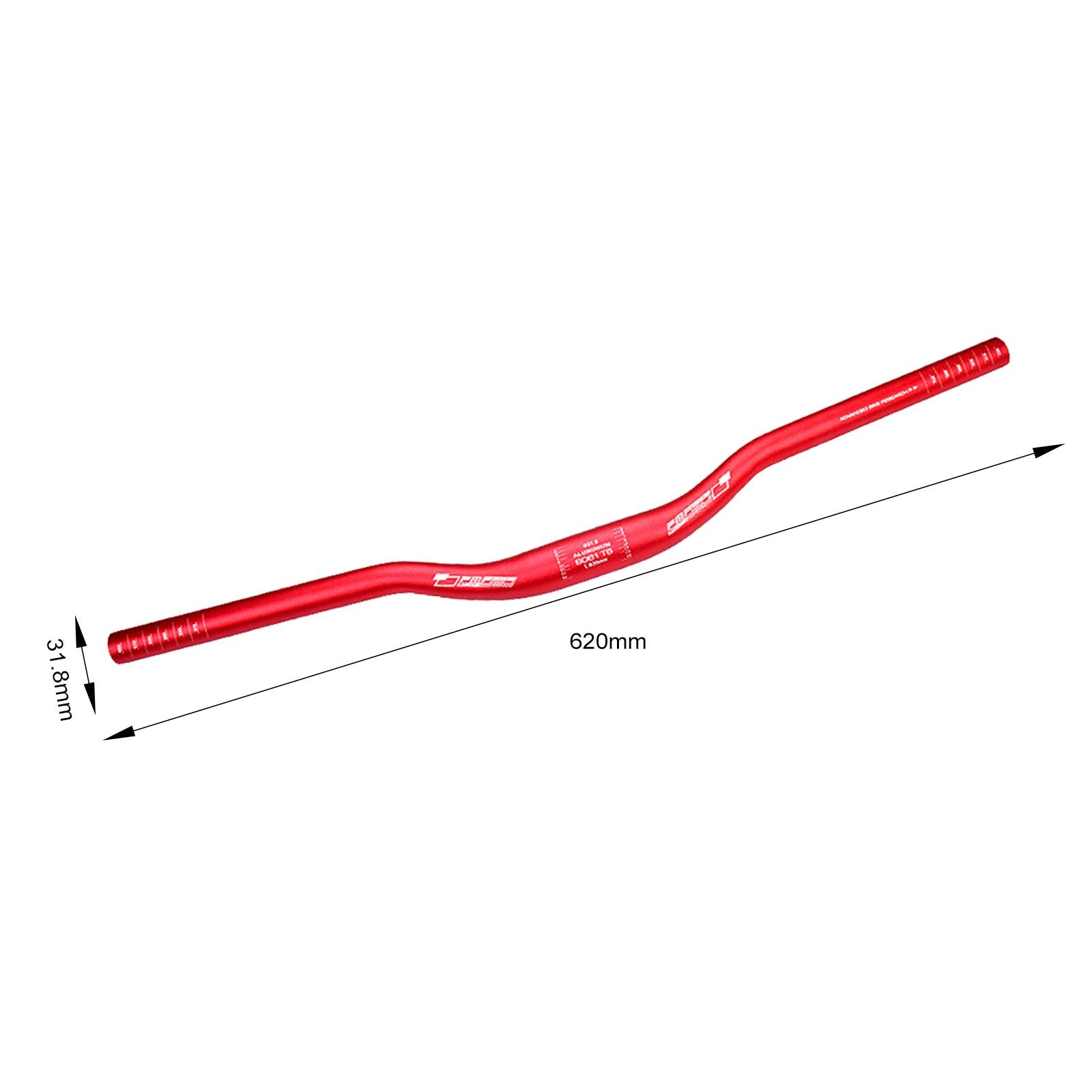 Mountain Bike Handlebar 31.8mm Clamp Bicycle Handlebar for Biking Road Bikes Red