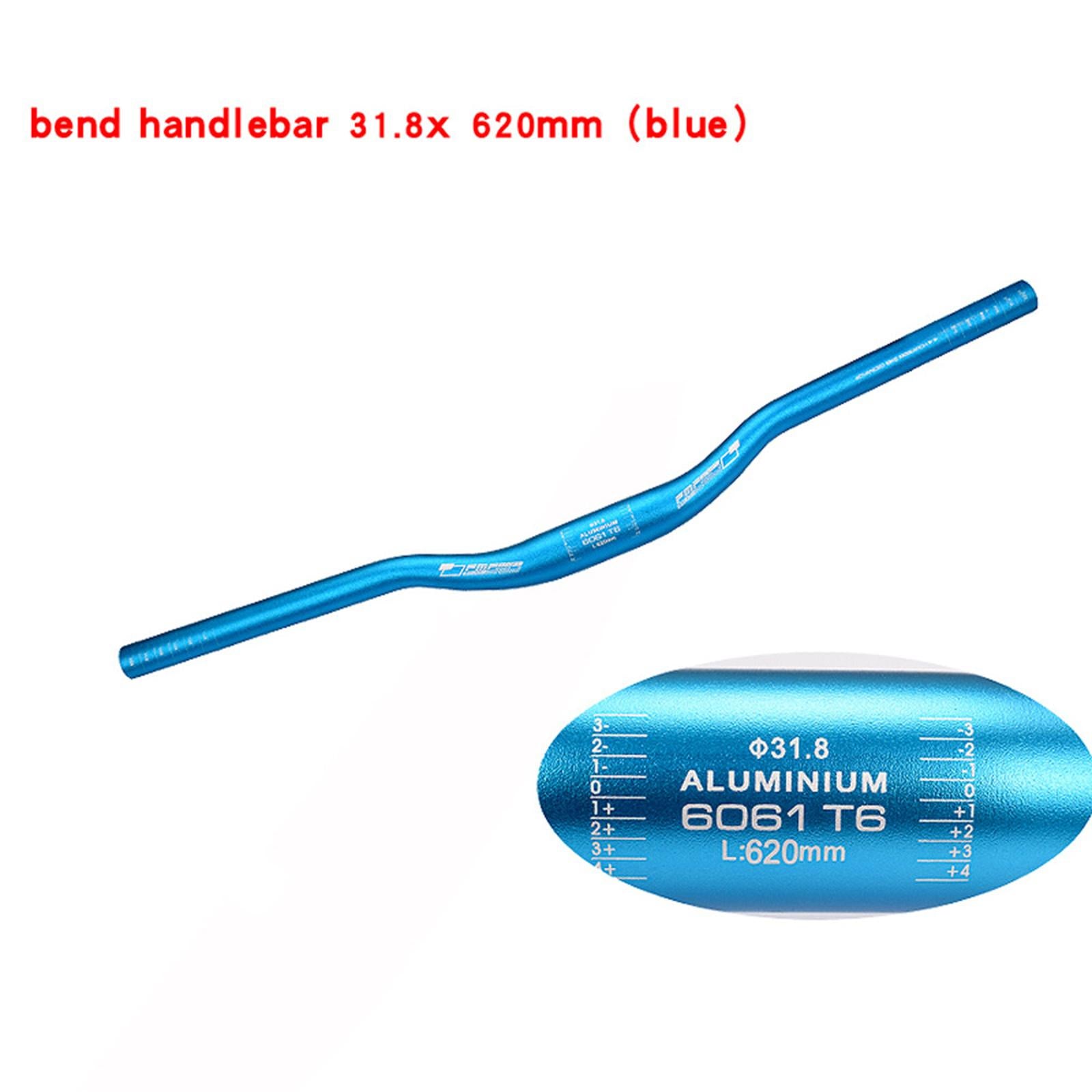 Mountain Bike Handlebar 31.8mm Clamp Bicycle Handlebar for Biking Road Bikes Blue