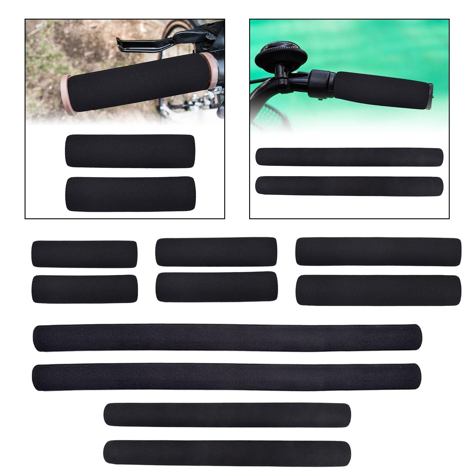 2xBike Handle Grips Durable Foam Cycling Accessories Bike Handlebar Hand Grips 130mm
