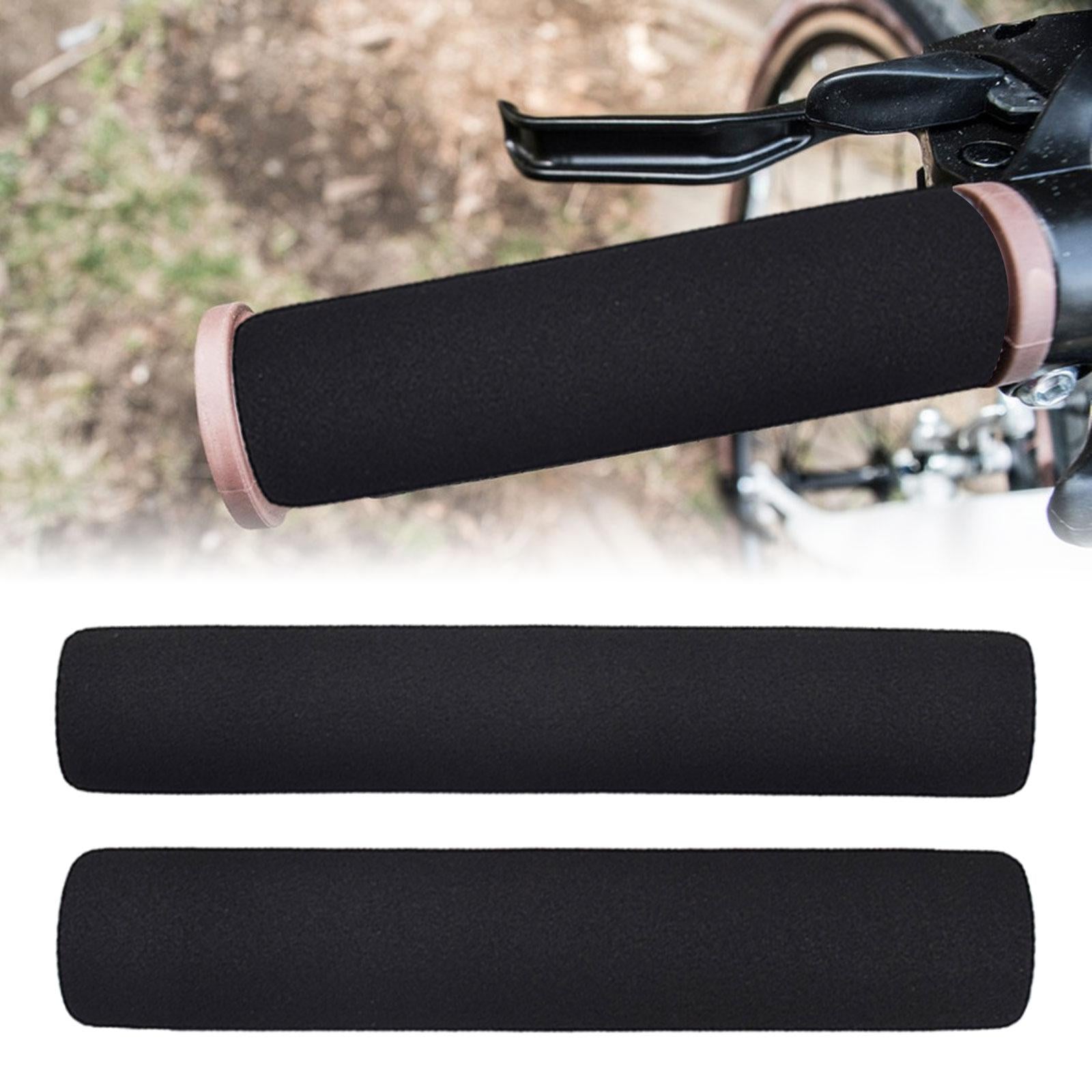 2xBike Handle Grips Durable Foam Cycling Accessories Bike Handlebar Hand Grips 195mm