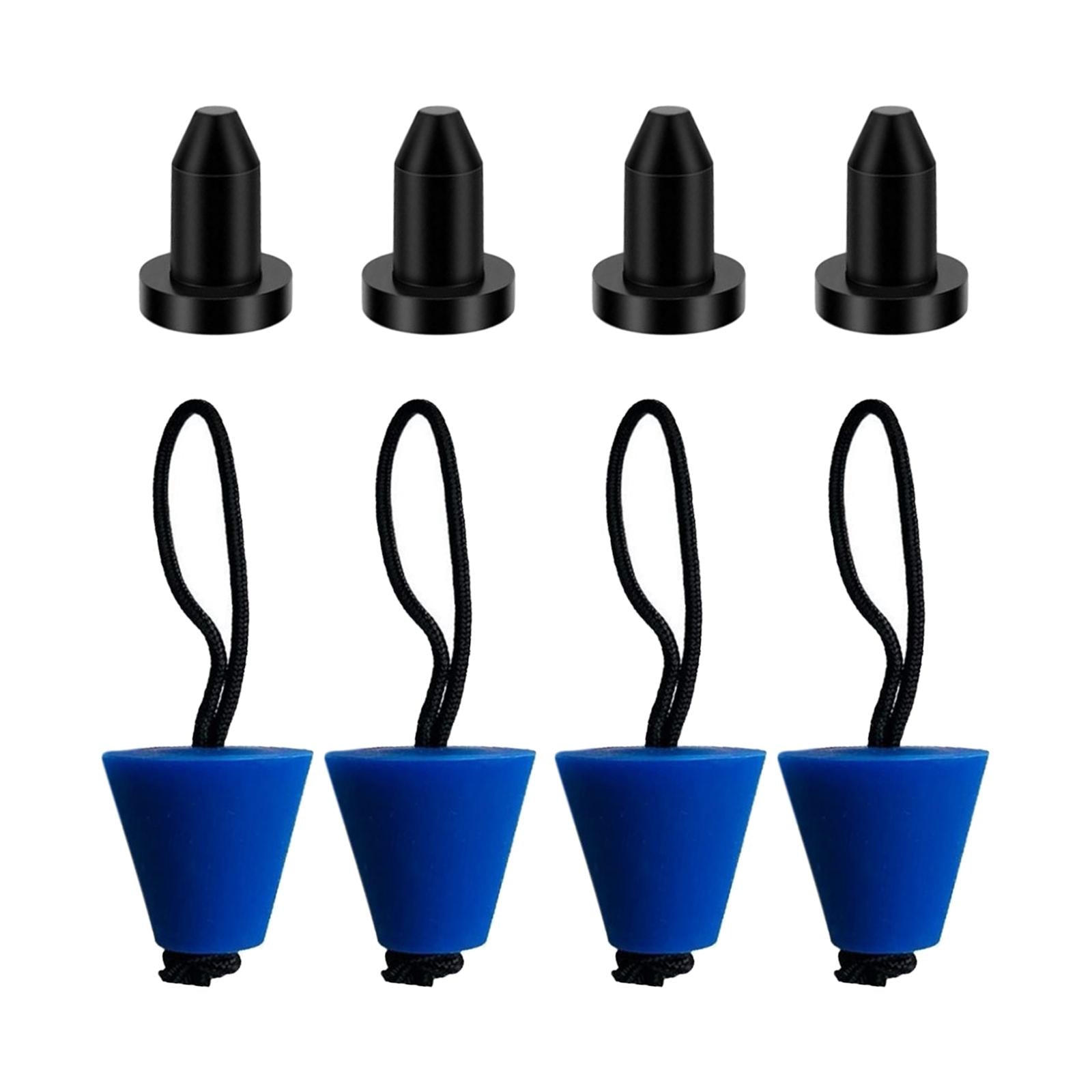 8x Kayak Scupper Plugs Durable Canoe Bung Plugs for Fishing Boats Kayak Raft Blue