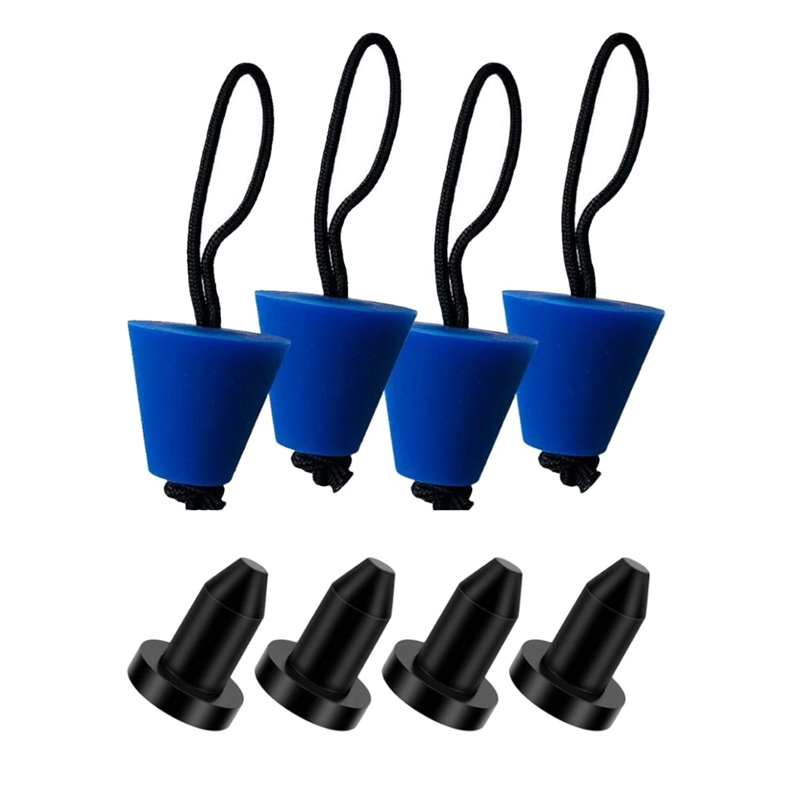 8x Kayak Scupper Plugs Durable Canoe Bung Plugs for Fishing Boats Kayak Raft Blue