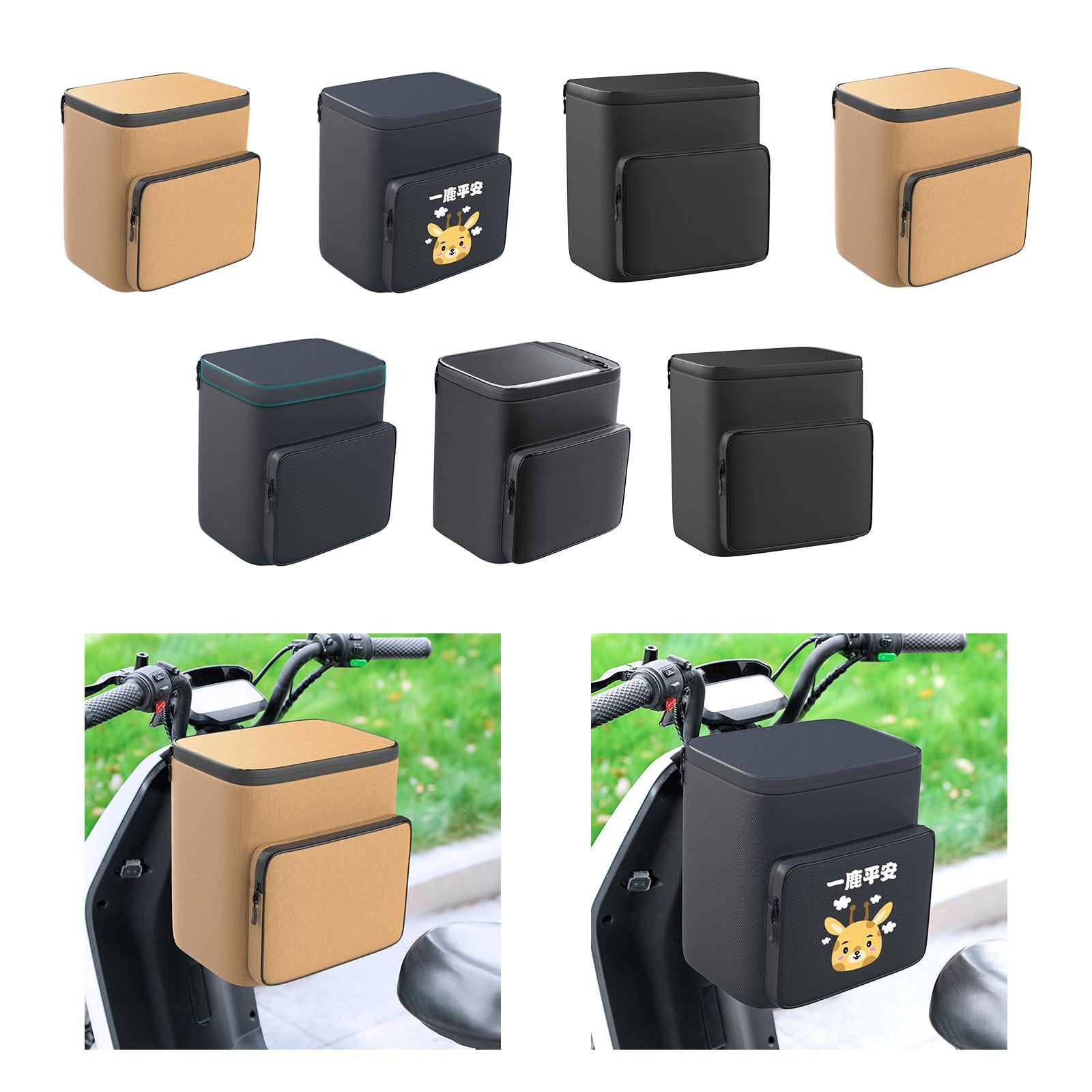 Bicycle Bag Organizer Oxford Cloth Motorcycle Accessories Bike Handlebar Bag Khaki