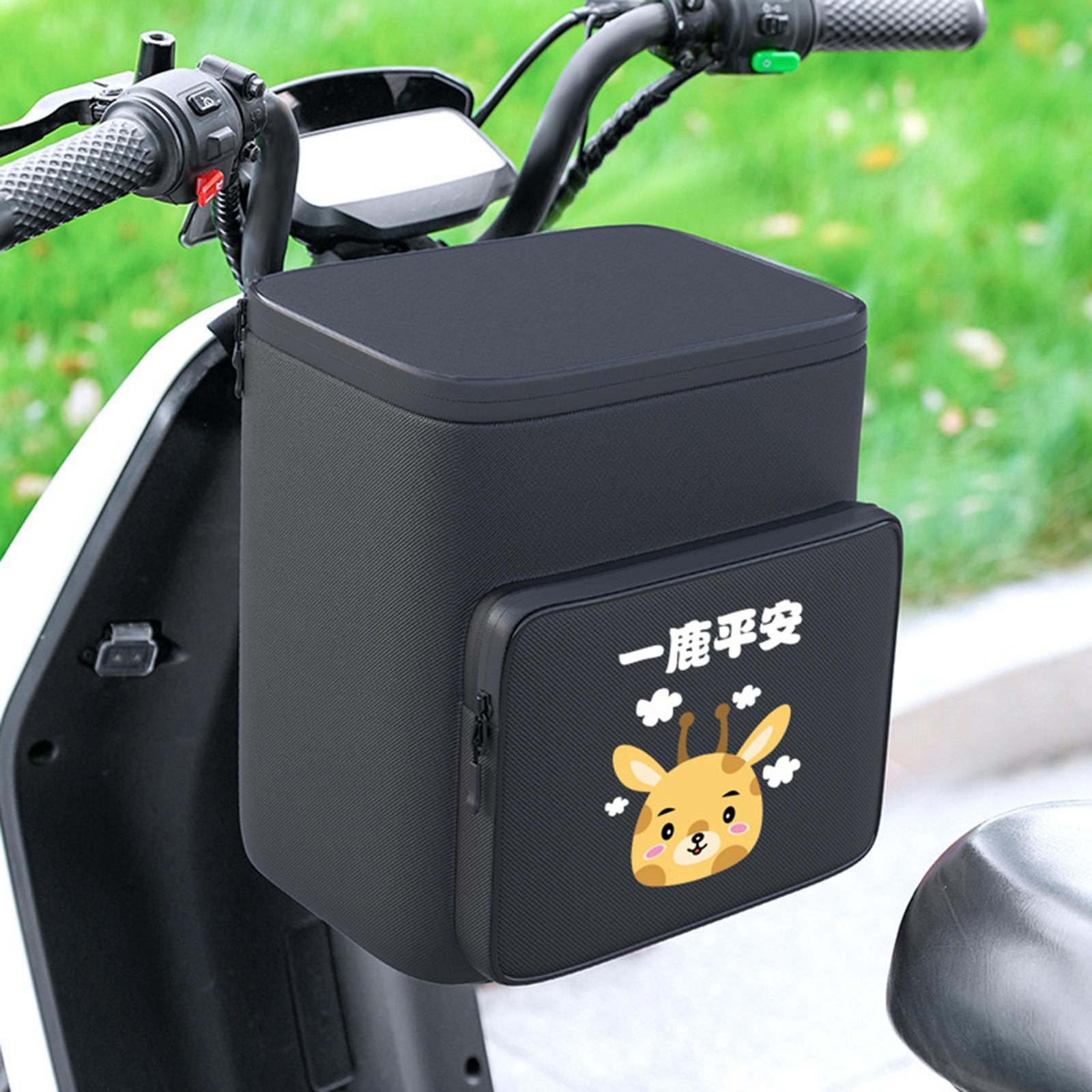 Bicycle Bag Organizer Oxford Cloth Motorcycle Accessories Bike Handlebar Bag black pattern Waterproof