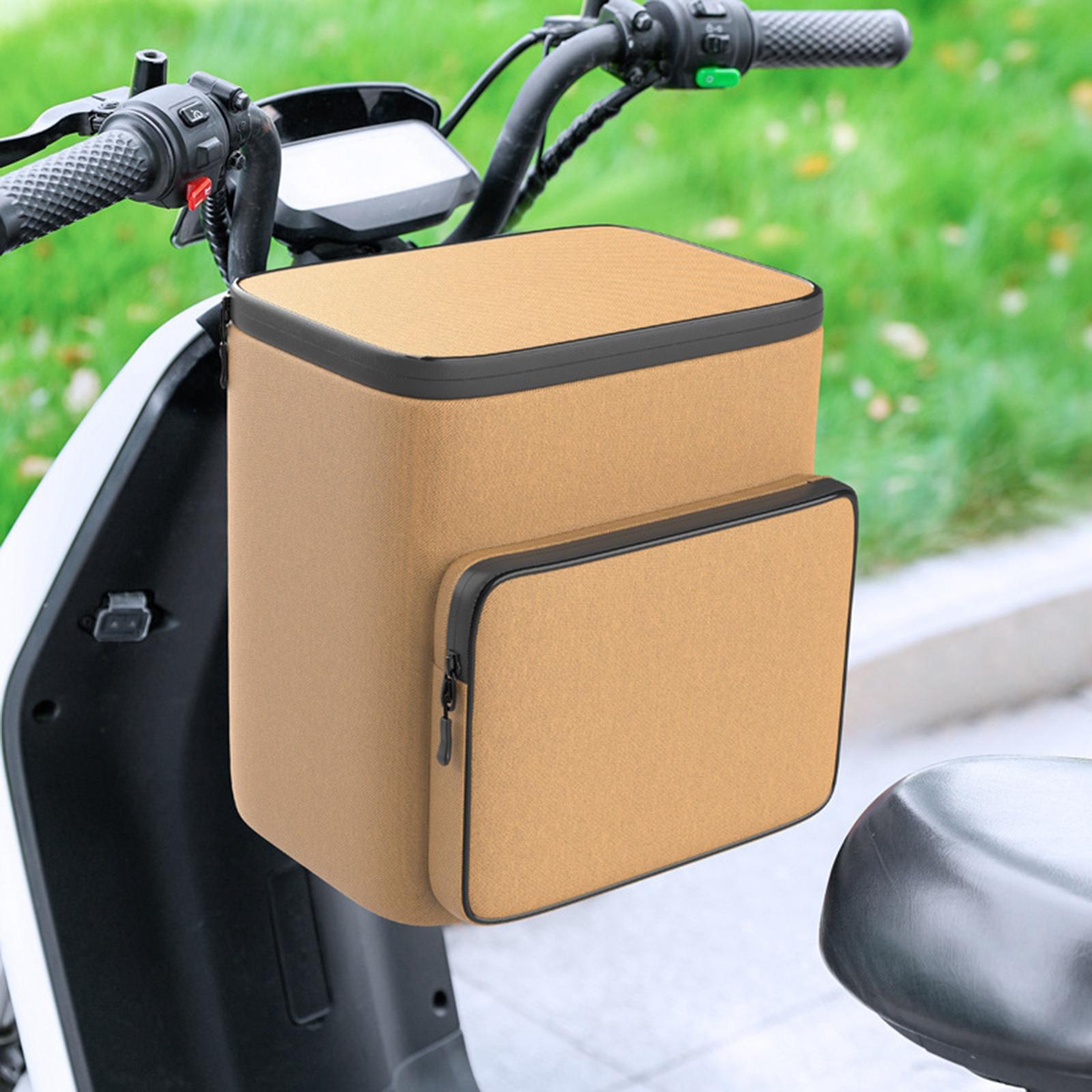 Bicycle Bag Organizer Oxford Cloth Motorcycle Accessories Bike Handlebar Bag Khaki Waterproof