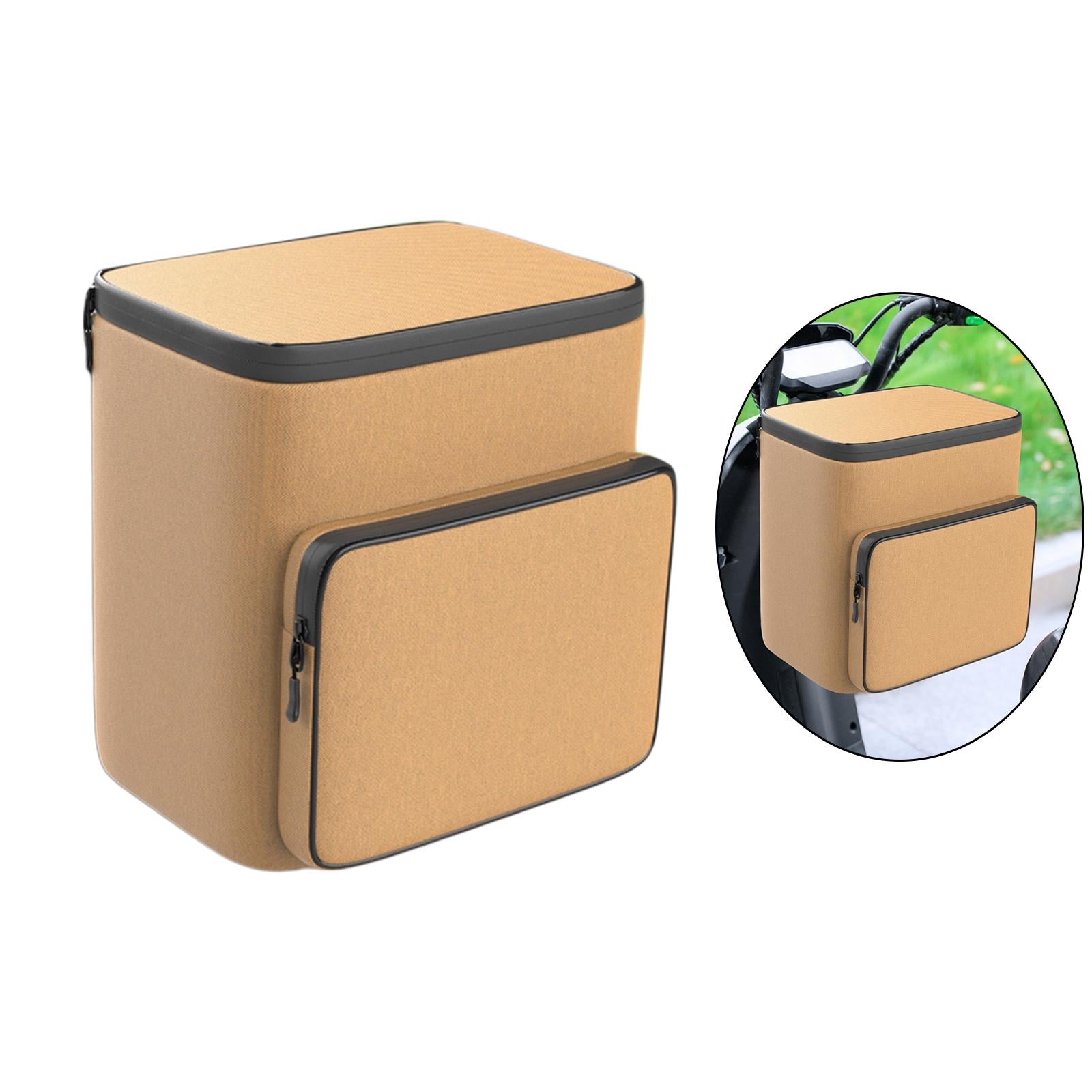 Bicycle Bag Organizer Oxford Cloth Motorcycle Accessories Bike Handlebar Bag Khaki Waterproof