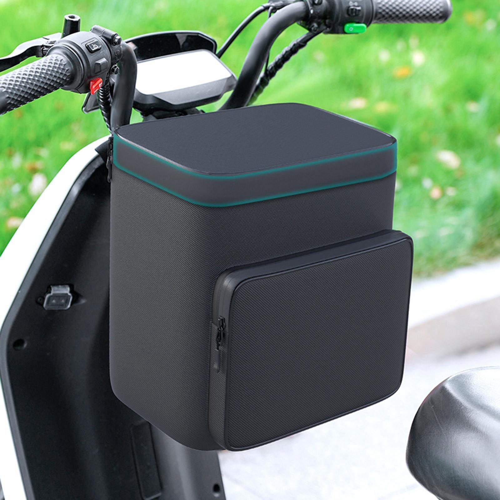 Bicycle Bag Organizer Oxford Cloth Motorcycle Accessories Bike Handlebar Bag black Waterproof lid