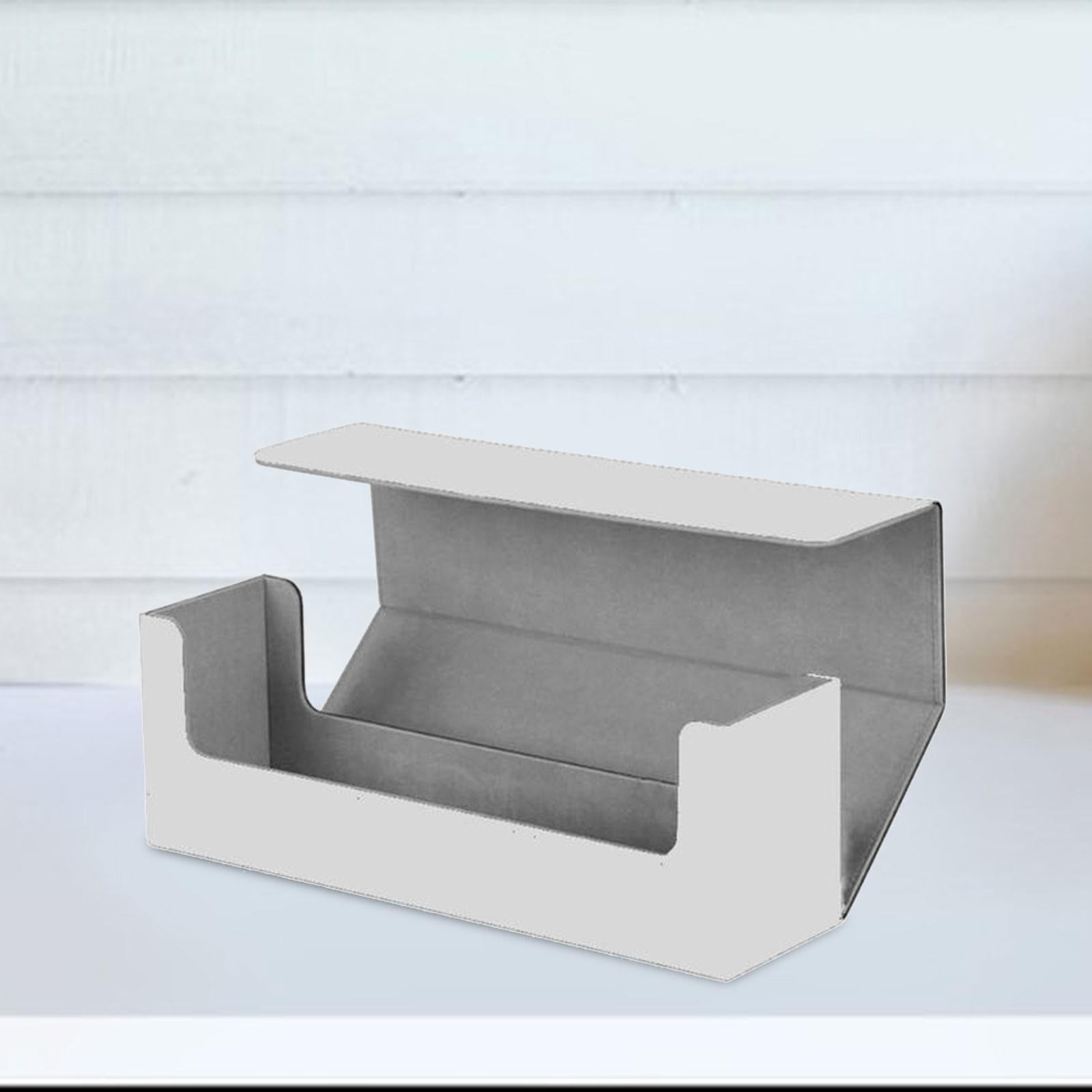 Trading Card Deck Box Storage Container Card Sleeve Dice Card Holder Display White