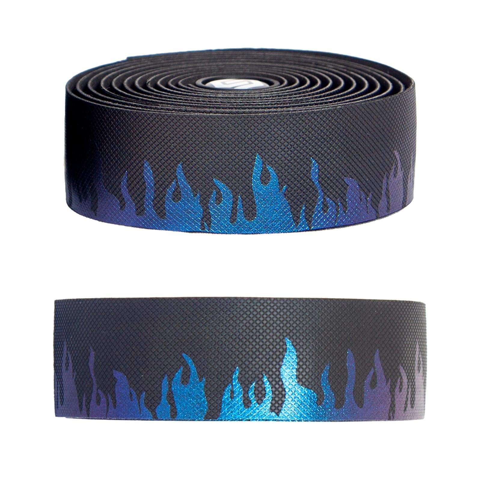 2Pcs Road Bike Handlebar Tapes with End Plug for Outdoor Cycling Grips Cover Blue Purple