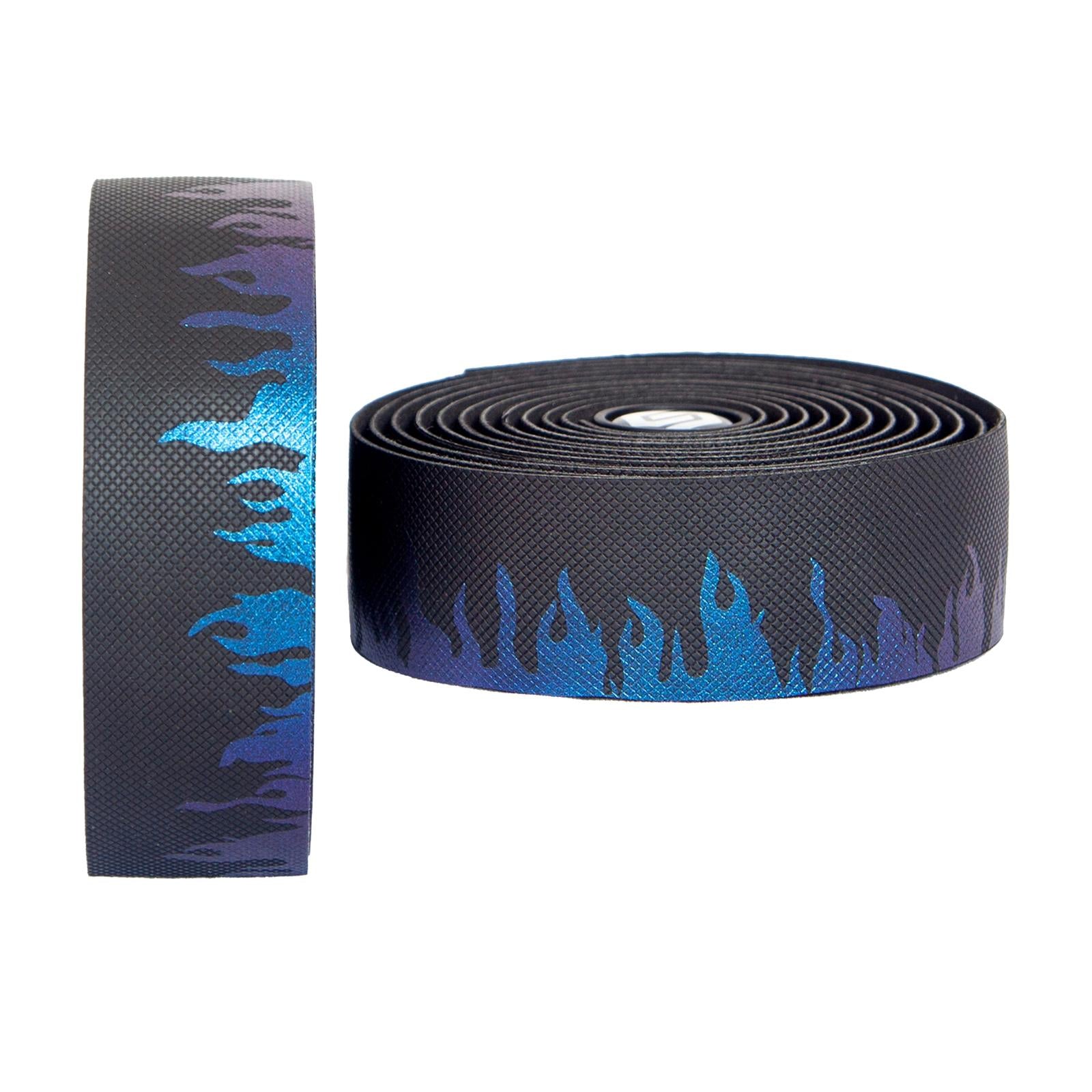 2Pcs Road Bike Handlebar Tapes with End Plug for Outdoor Cycling Grips Cover Blue Purple