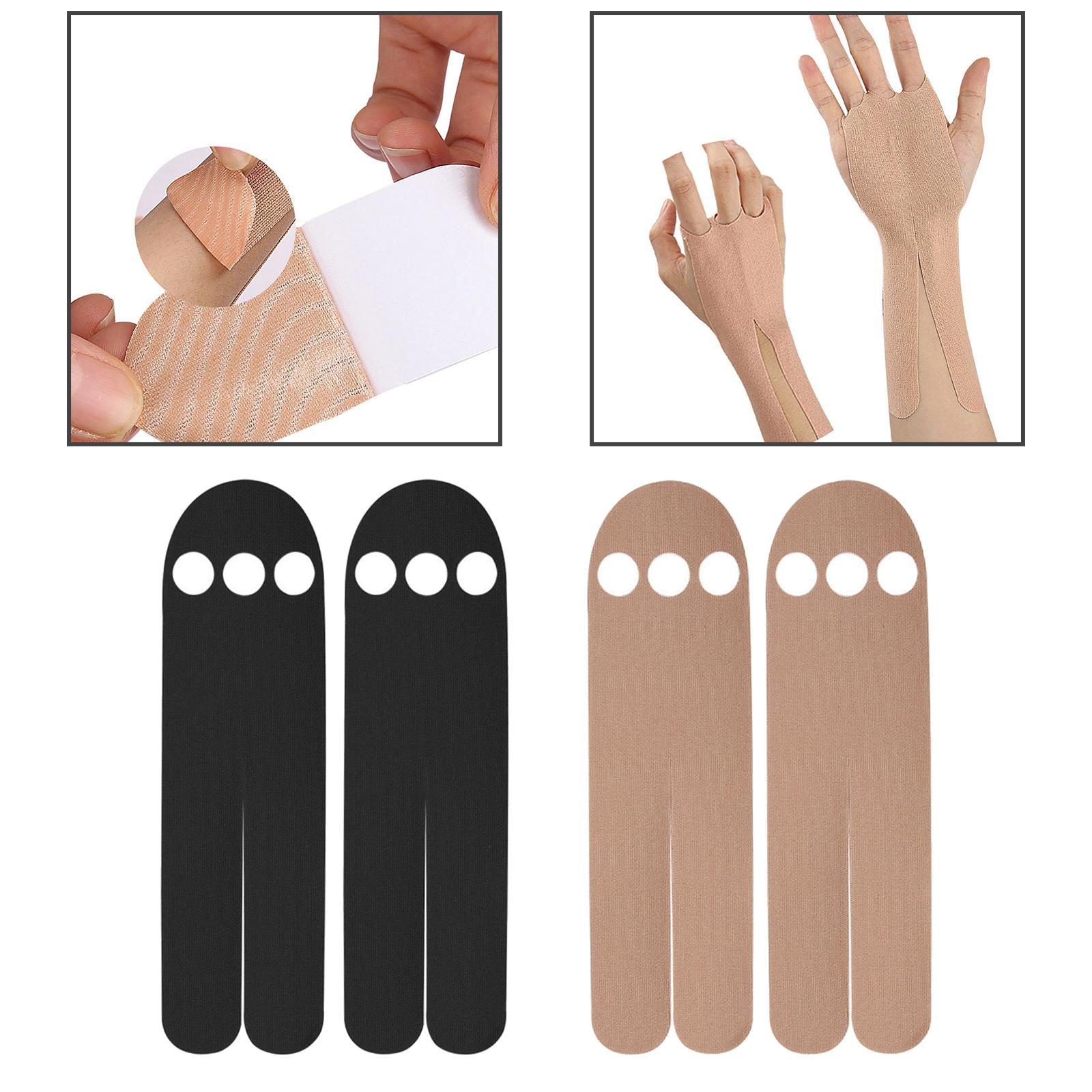Fitness Bandages Patch Gym Self Sticky Breathable Fitness Muscle Tape Black