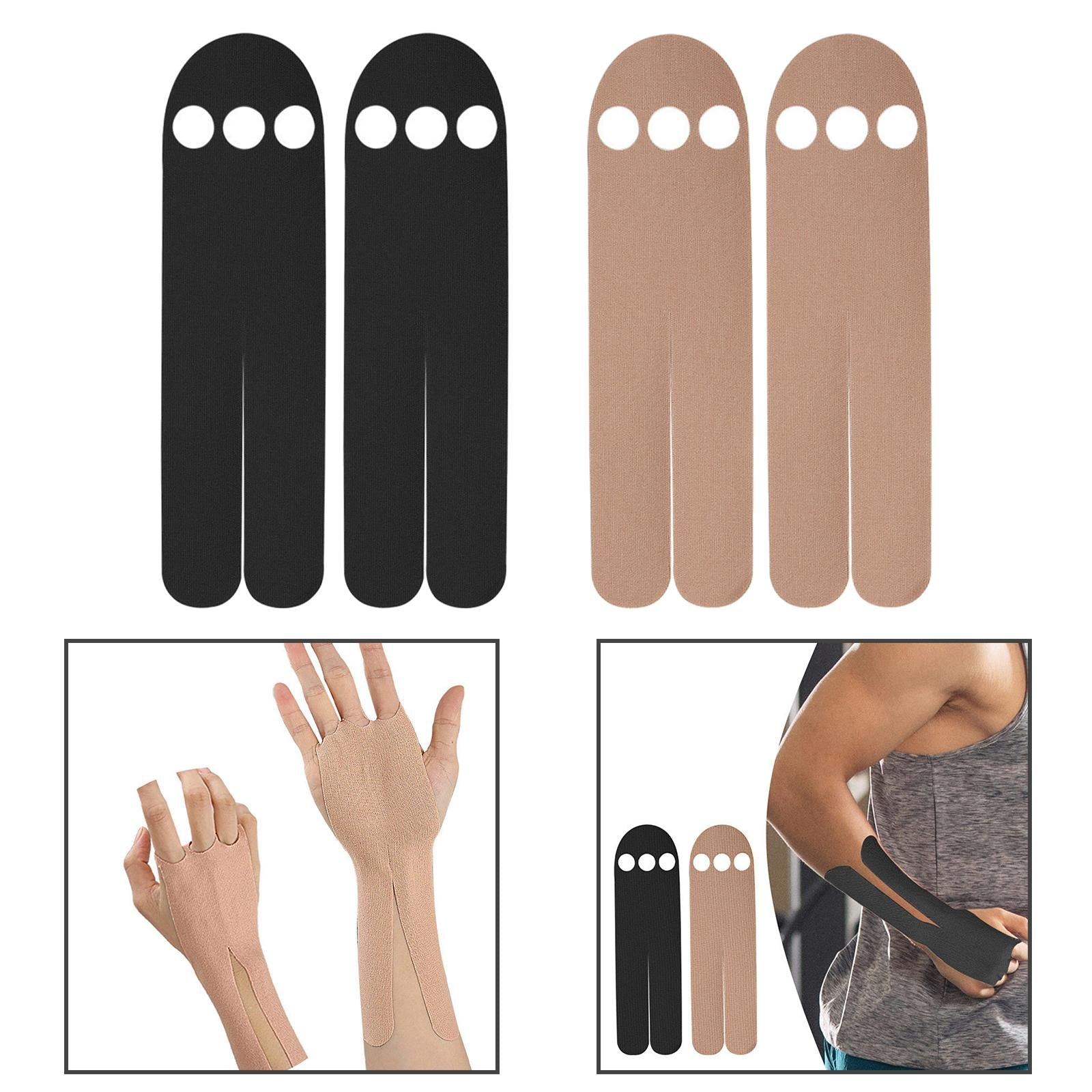 Fitness Bandages Patch Gym Self Sticky Breathable Fitness Muscle Tape Black