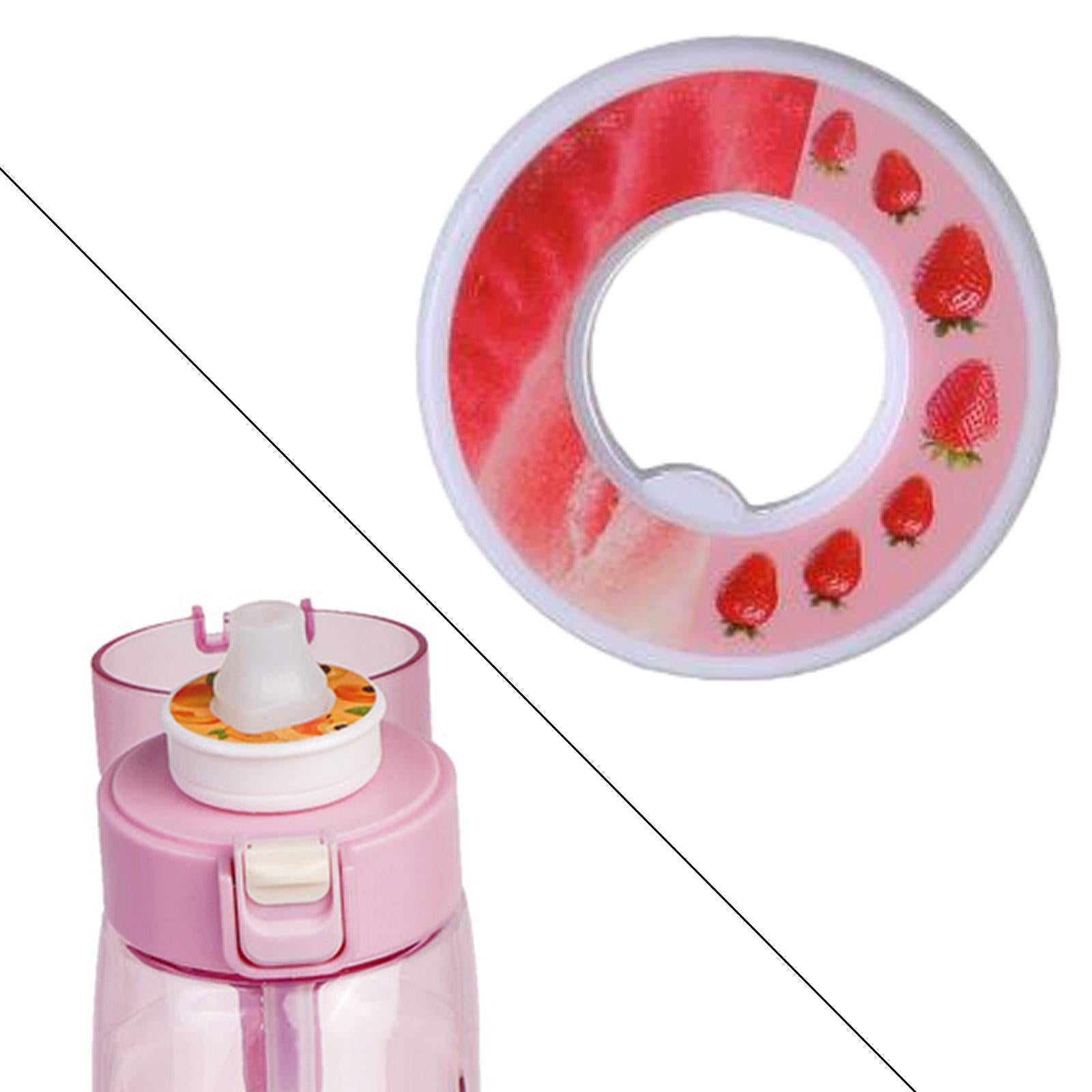 Water Bottle Flavour Pod Fruit Scented Rings for Fitness Bottle Travel Strawberry Flavor