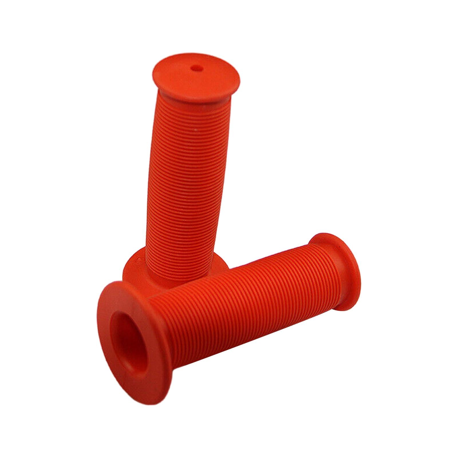 2xBike Handlebar Grips Replacement Rubber Non Slip for Folded Bikes Road Bikes Orange