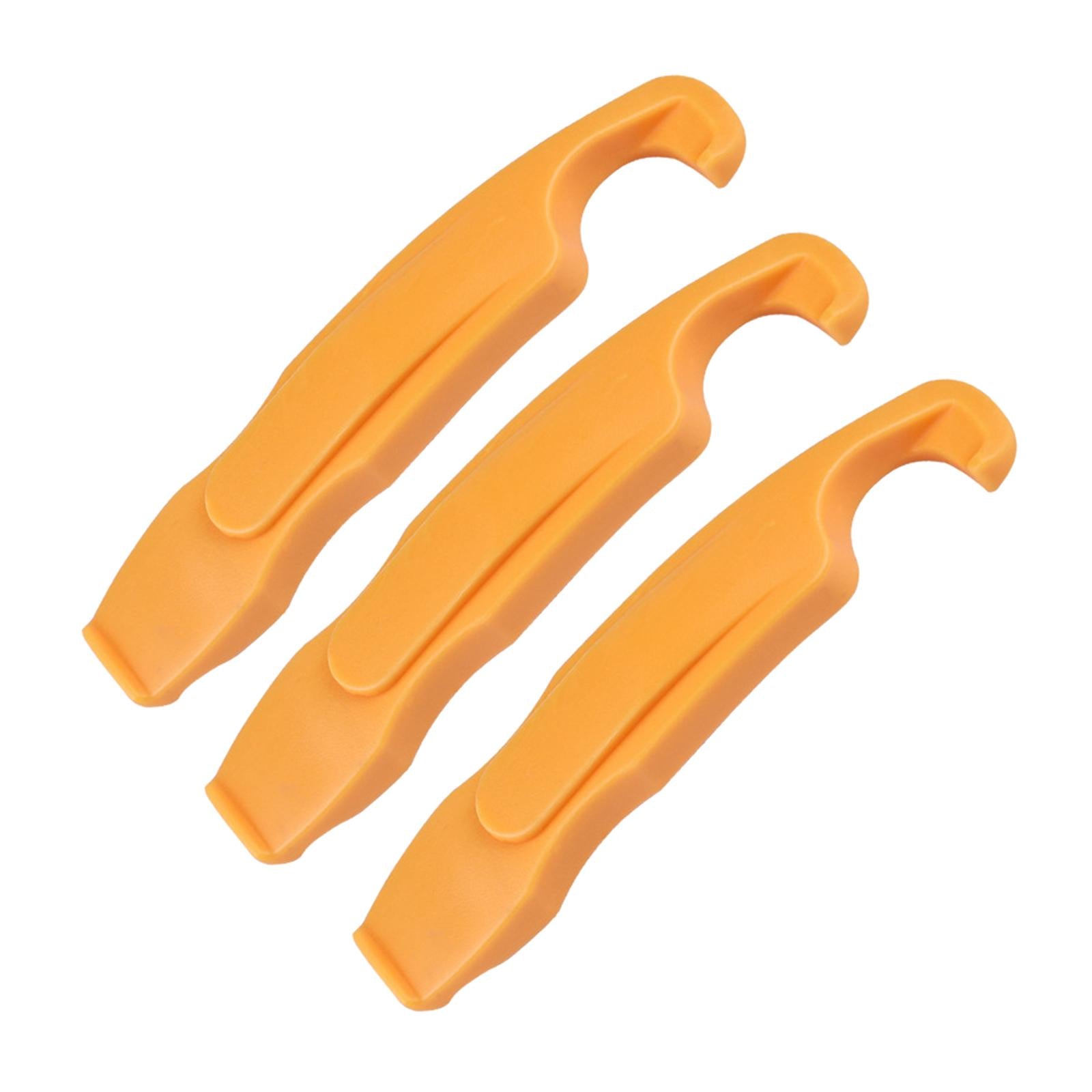 3Pcs Bike Tire Levers Set Premium Pry Bar Durable Bicycle Tire Removal Tools Yellow